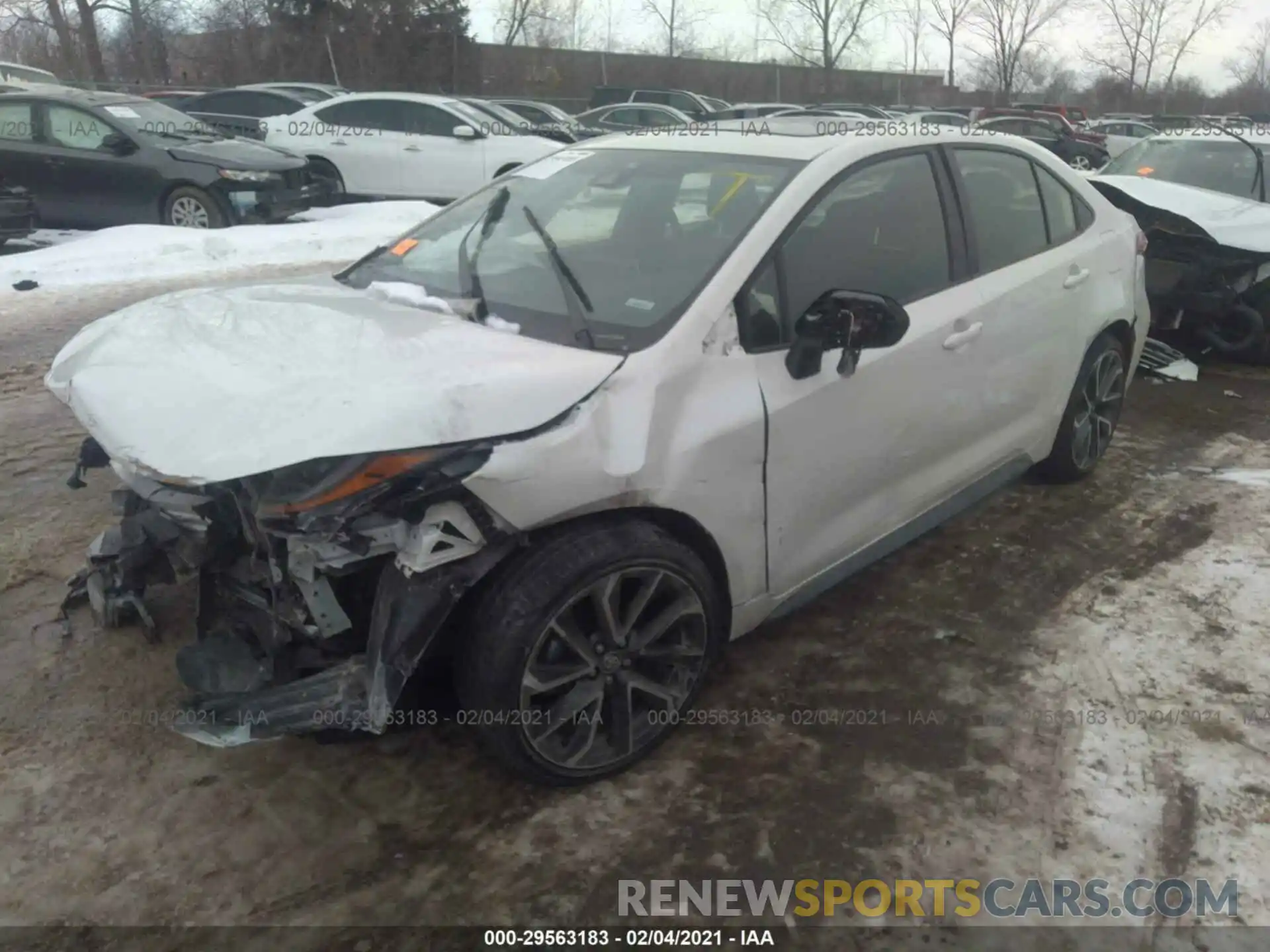 2 Photograph of a damaged car JTDT4MCE9MJ060231 TOYOTA COROLLA 2021