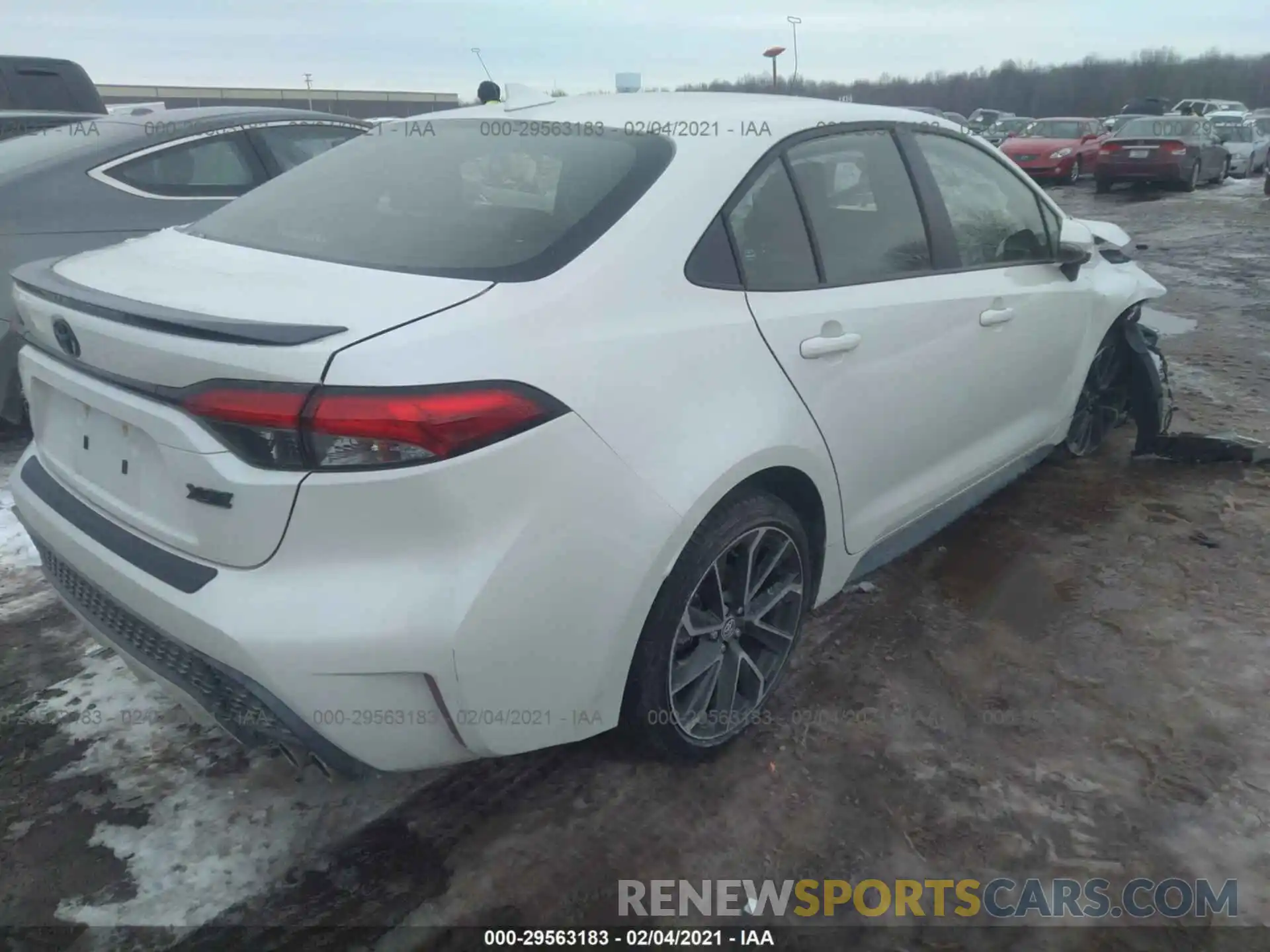 4 Photograph of a damaged car JTDT4MCE9MJ060231 TOYOTA COROLLA 2021