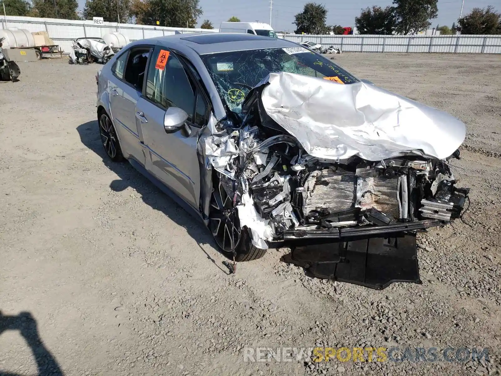 1 Photograph of a damaged car JTDT4MCE9MJ079250 TOYOTA COROLLA 2021