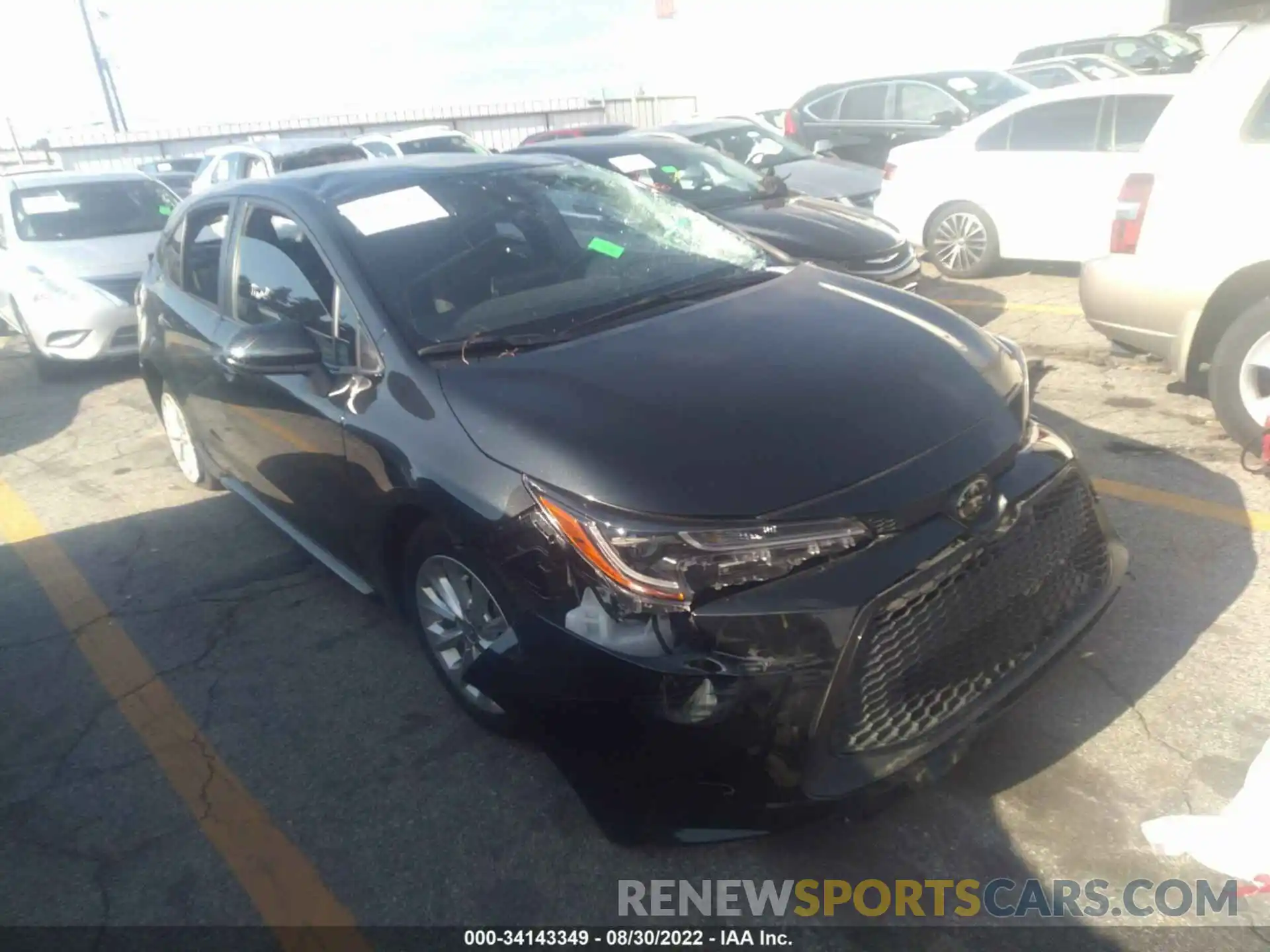 1 Photograph of a damaged car JTDVPMAE0MJ121677 TOYOTA COROLLA 2021