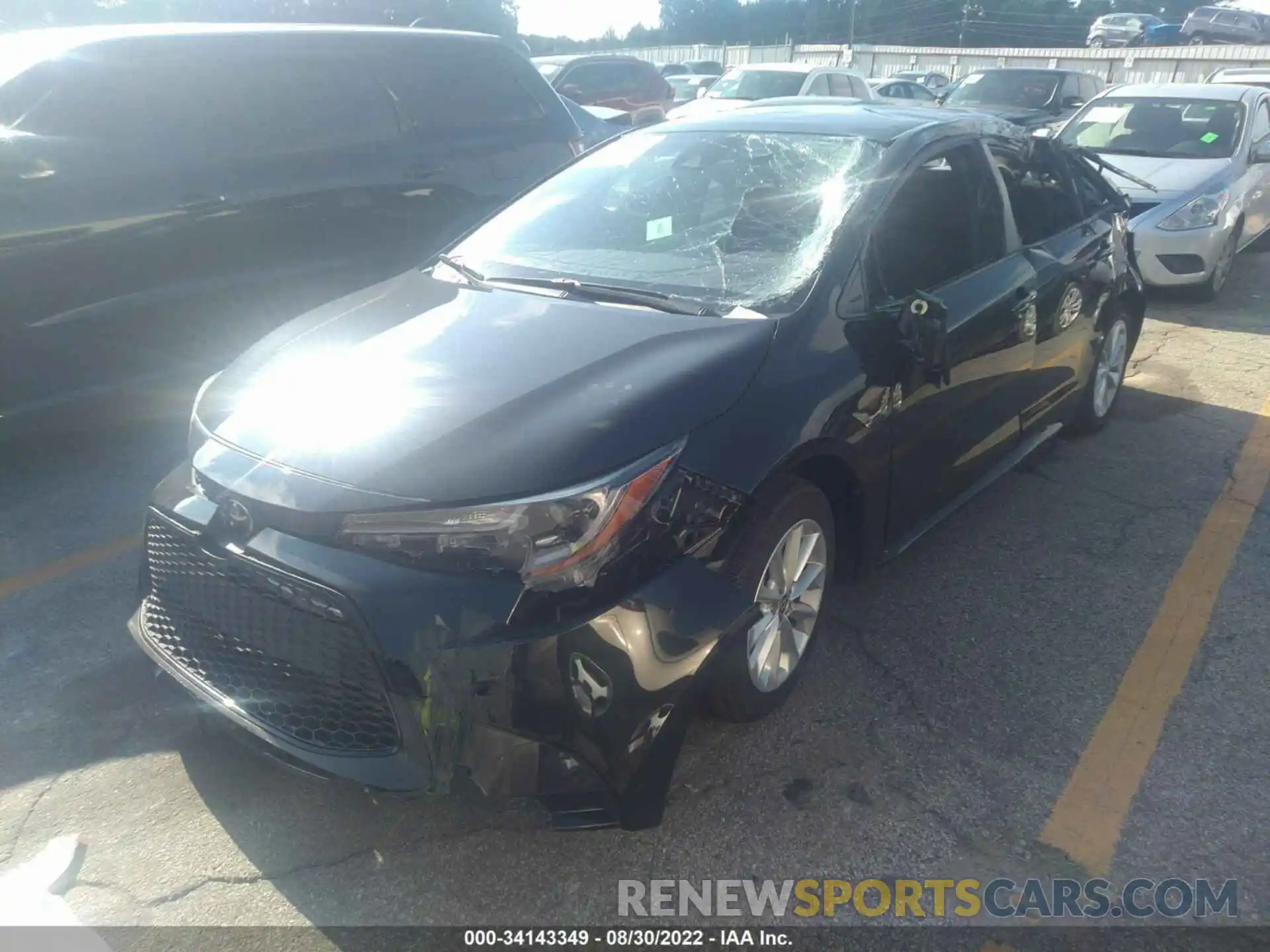 2 Photograph of a damaged car JTDVPMAE0MJ121677 TOYOTA COROLLA 2021