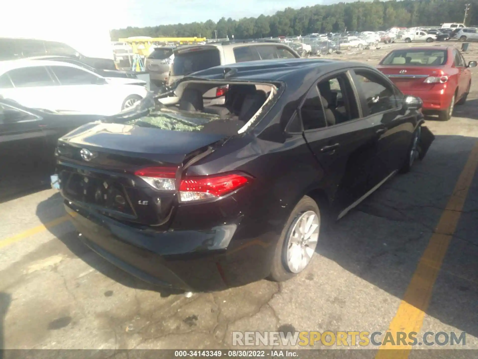 4 Photograph of a damaged car JTDVPMAE0MJ121677 TOYOTA COROLLA 2021