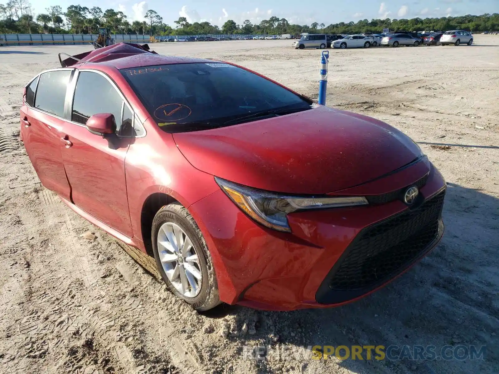 1 Photograph of a damaged car JTDVPMAE0MJ121954 TOYOTA COROLLA 2021