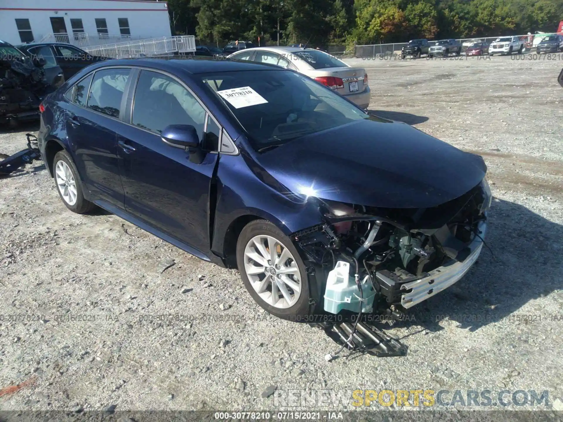 1 Photograph of a damaged car JTDVPMAE0MJ123199 TOYOTA COROLLA 2021