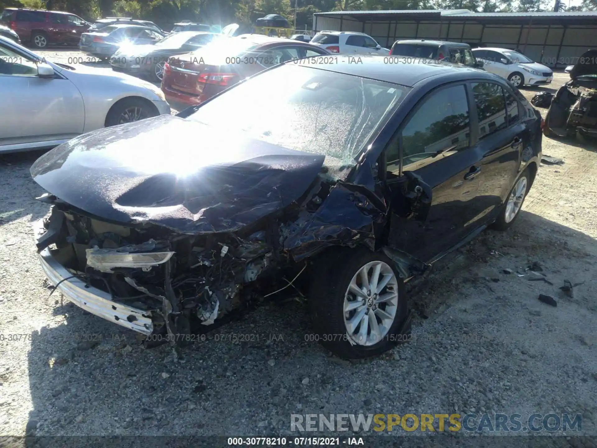 2 Photograph of a damaged car JTDVPMAE0MJ123199 TOYOTA COROLLA 2021