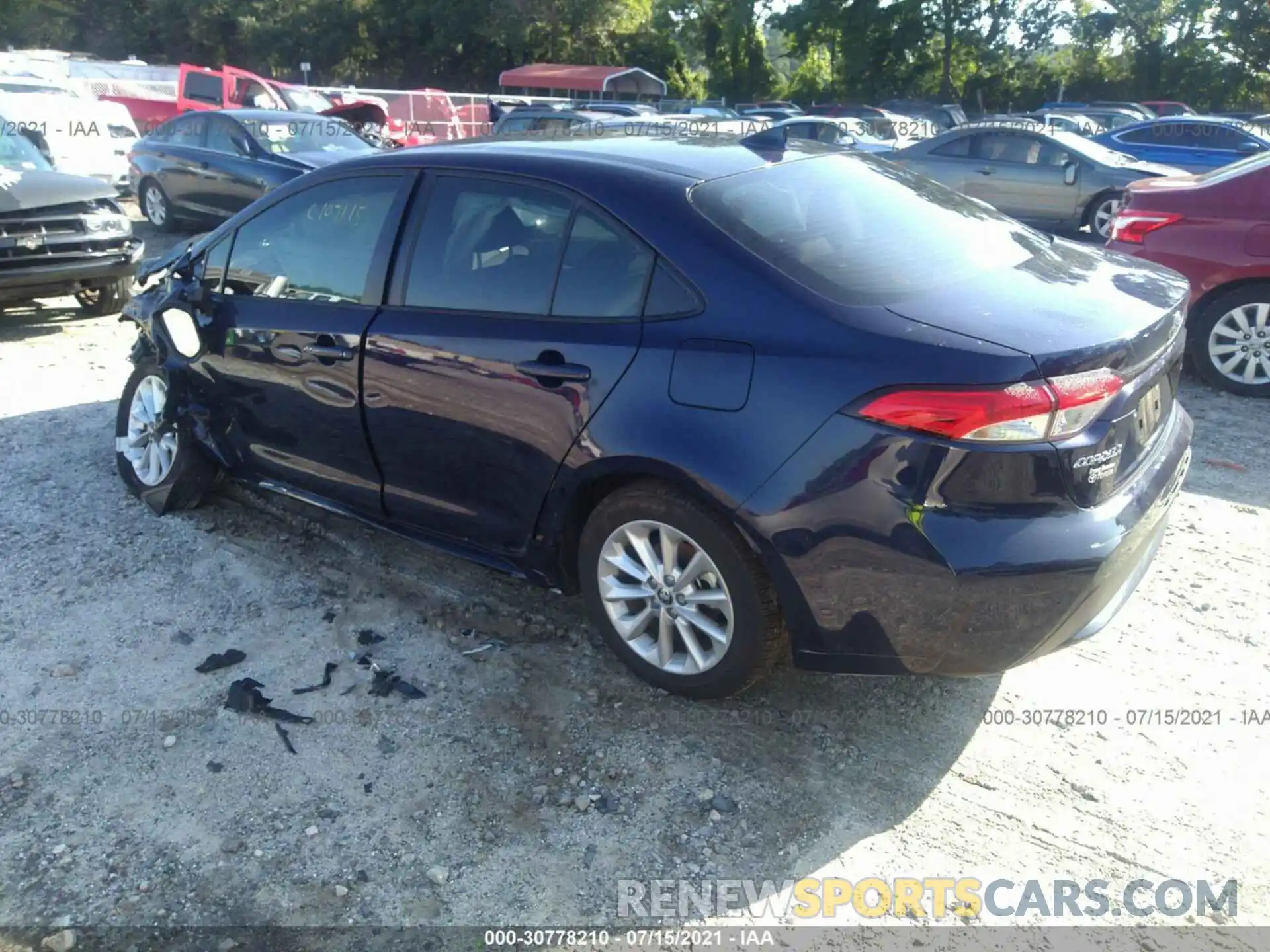 3 Photograph of a damaged car JTDVPMAE0MJ123199 TOYOTA COROLLA 2021