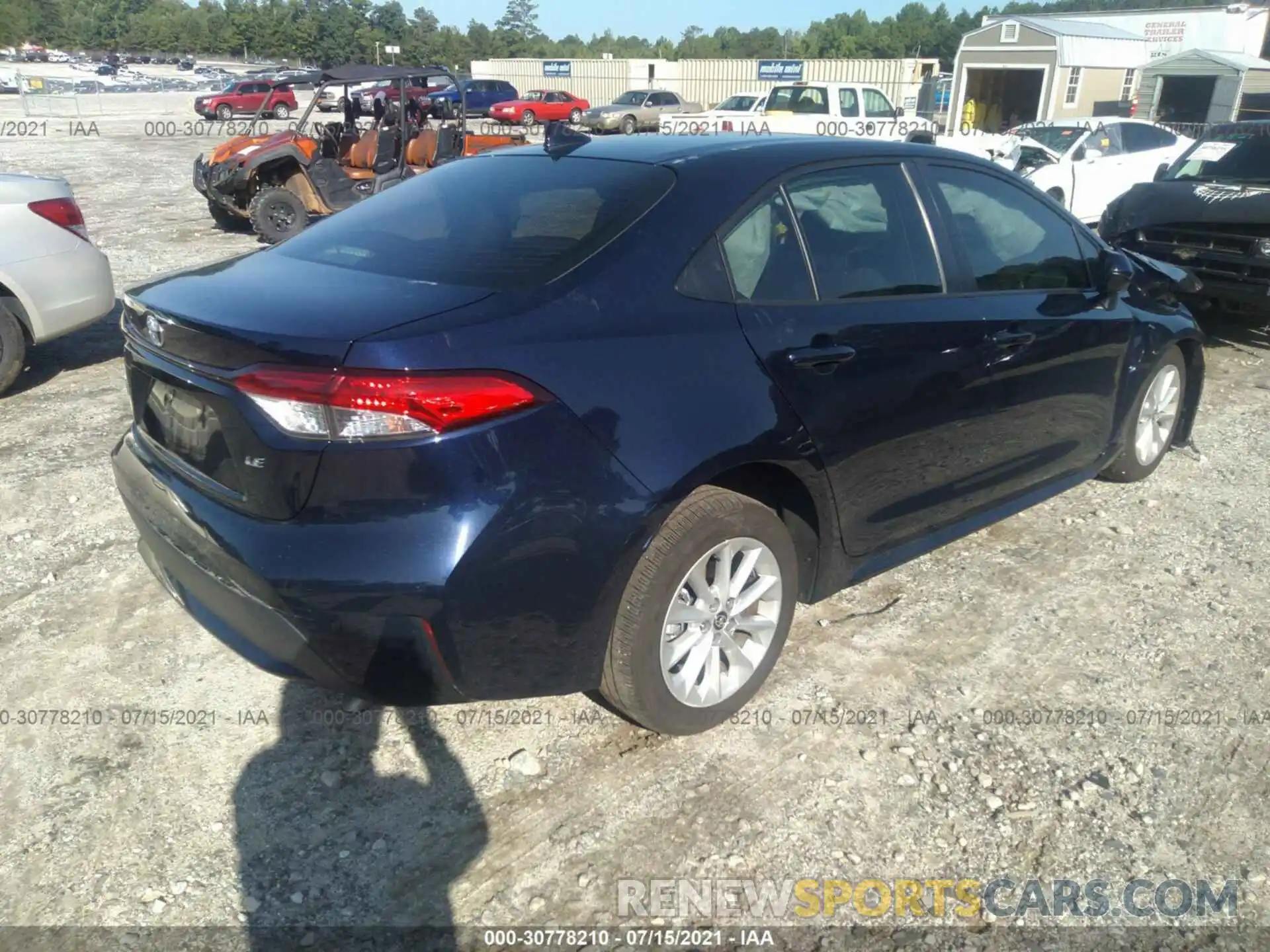 4 Photograph of a damaged car JTDVPMAE0MJ123199 TOYOTA COROLLA 2021