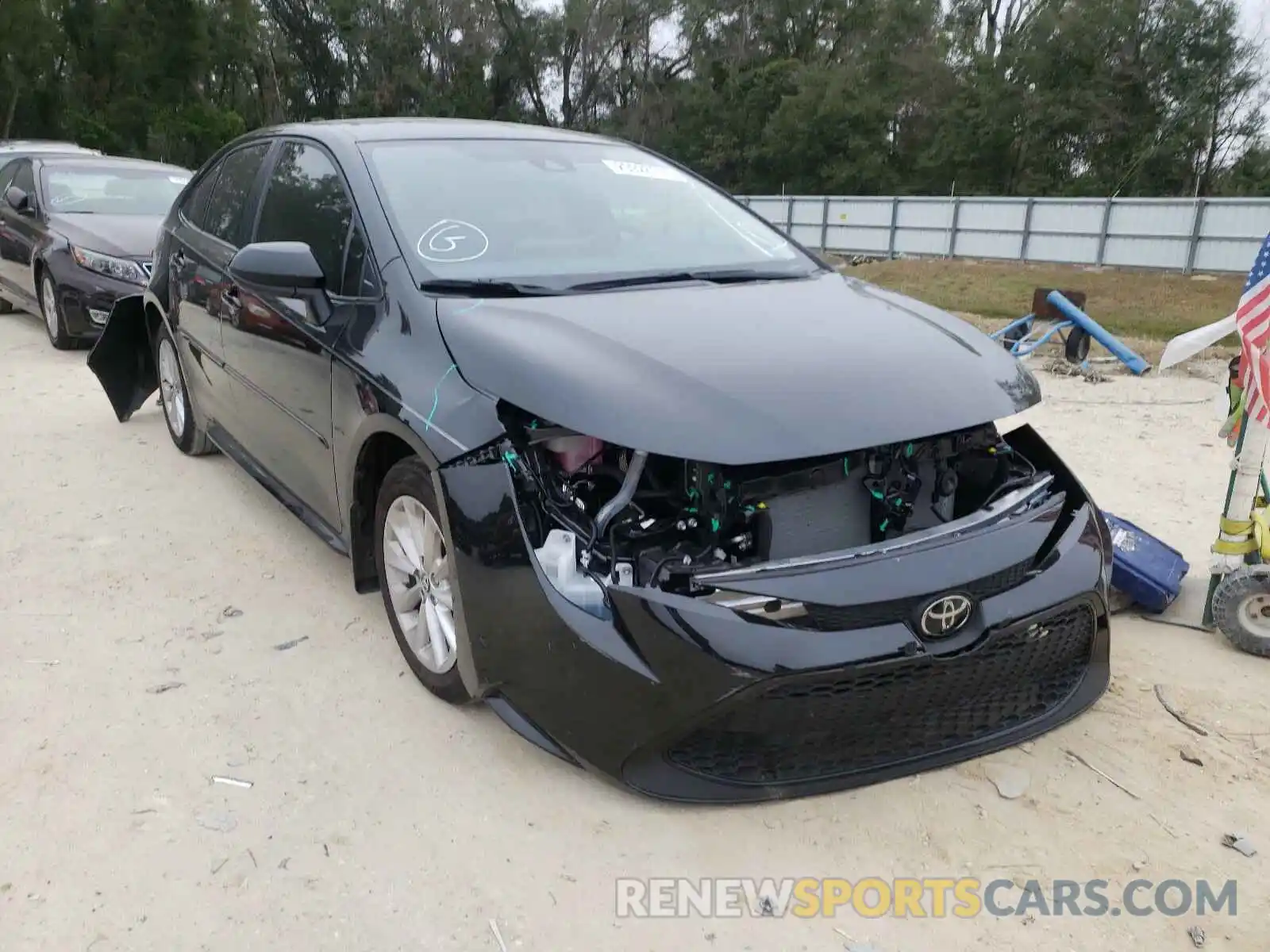 1 Photograph of a damaged car JTDVPMAE0MJ123476 TOYOTA COROLLA 2021