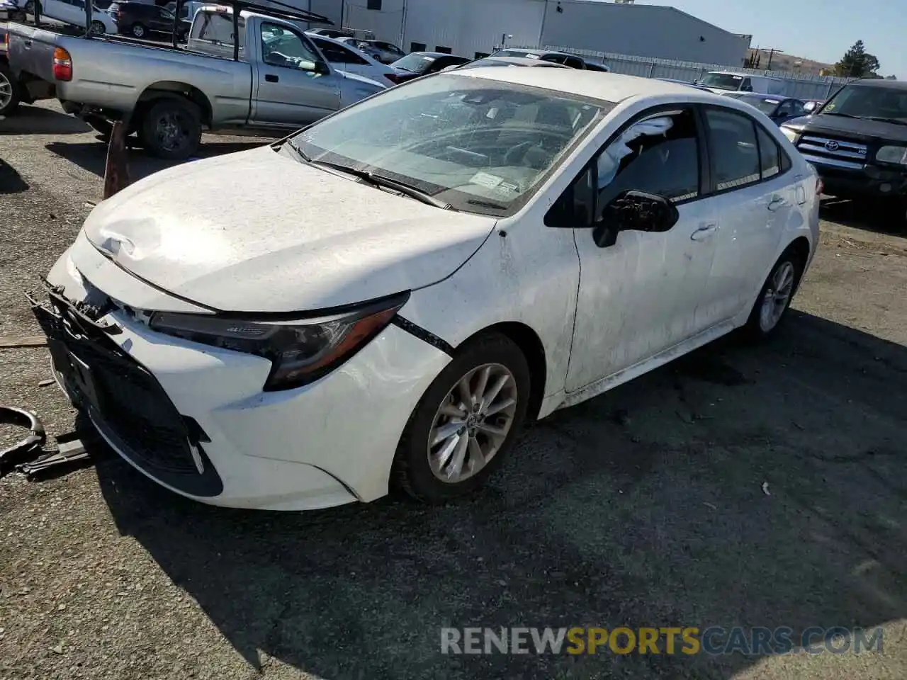 1 Photograph of a damaged car JTDVPMAE0MJ128743 TOYOTA COROLLA 2021