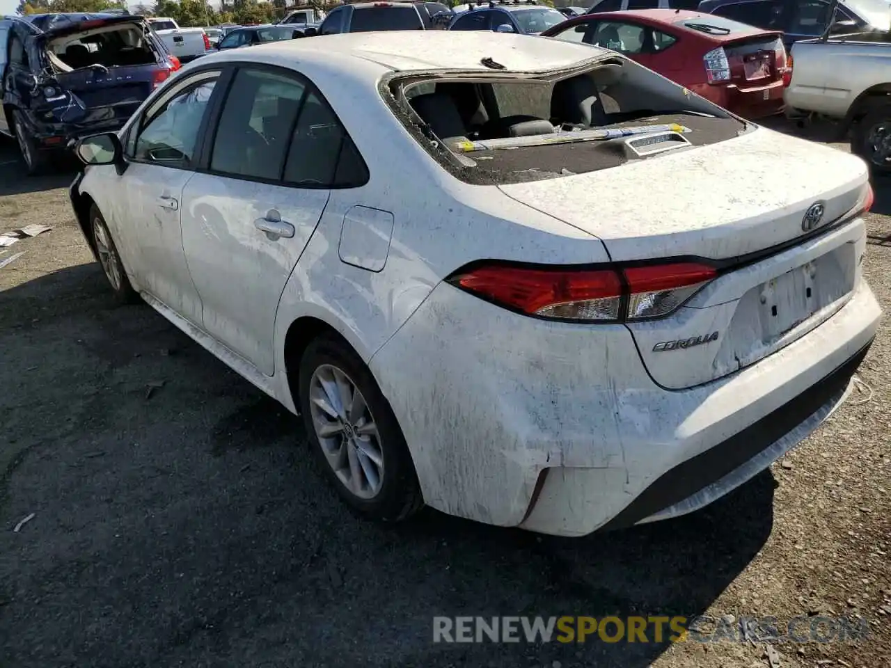 2 Photograph of a damaged car JTDVPMAE0MJ128743 TOYOTA COROLLA 2021