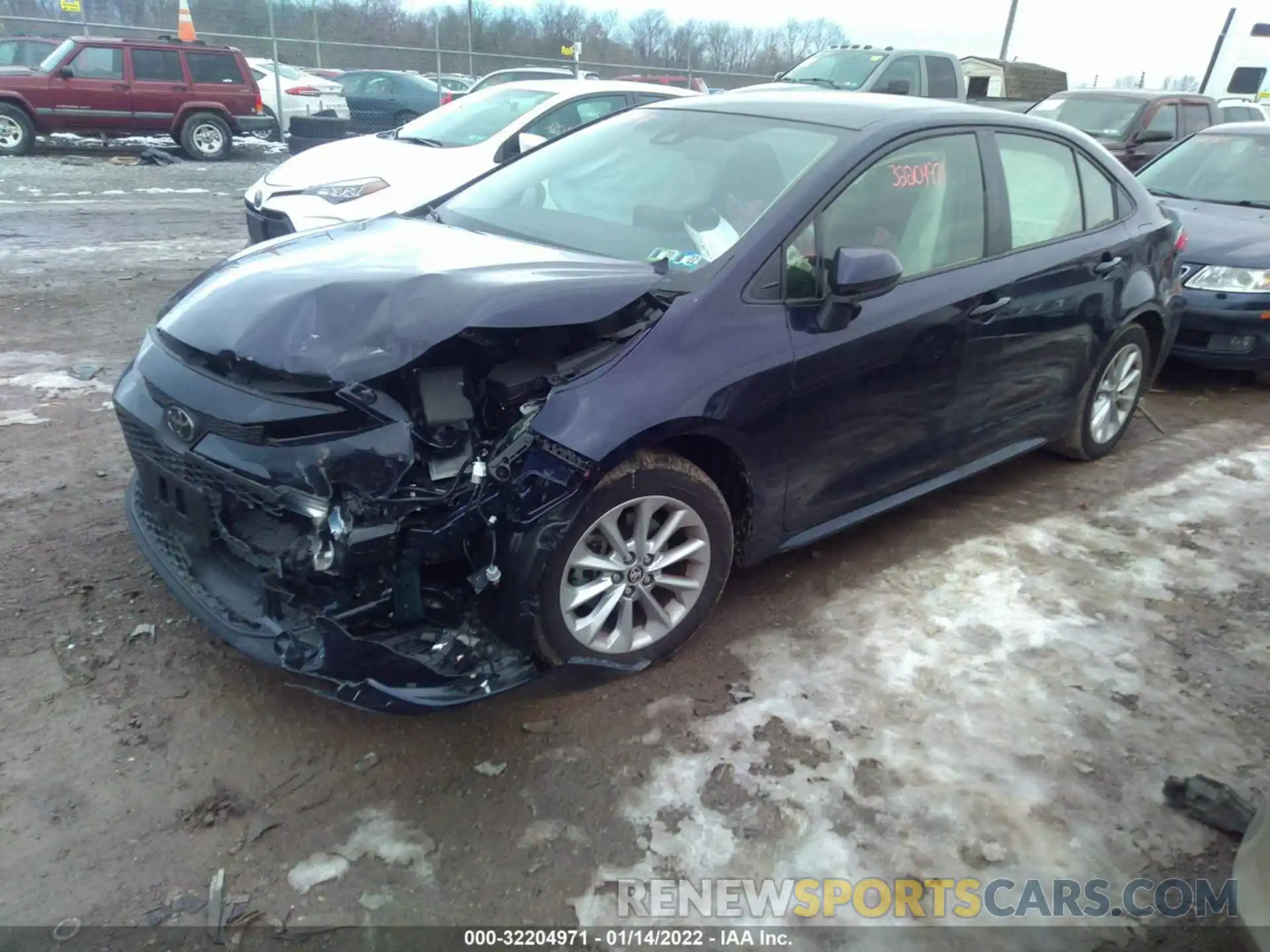 2 Photograph of a damaged car JTDVPMAE0MJ129200 TOYOTA COROLLA 2021