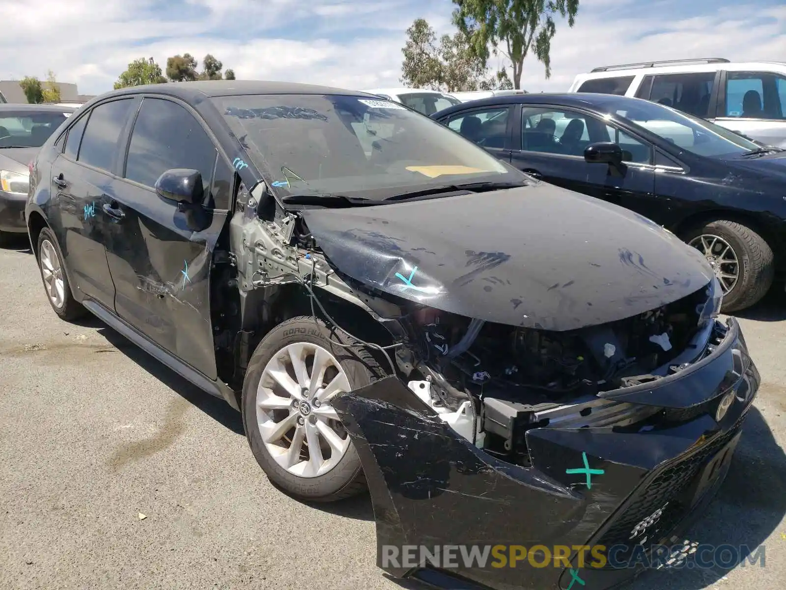 1 Photograph of a damaged car JTDVPMAE0MJ129892 TOYOTA COROLLA 2021