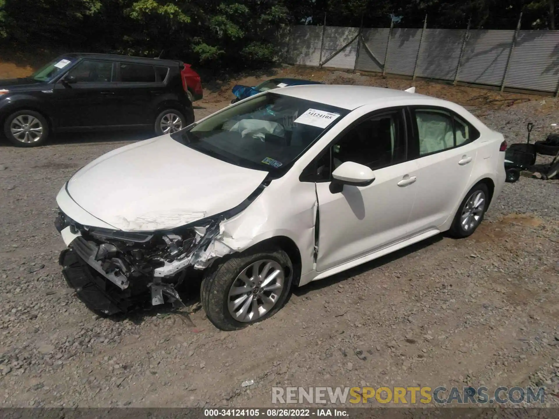 2 Photograph of a damaged car JTDVPMAE0MJ134963 TOYOTA COROLLA 2021