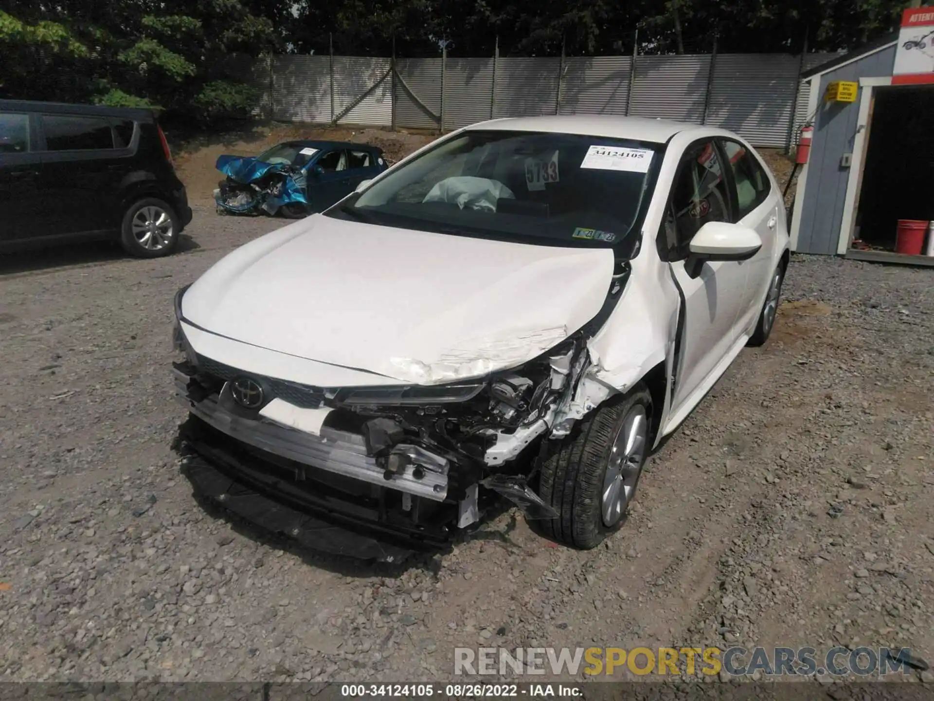 6 Photograph of a damaged car JTDVPMAE0MJ134963 TOYOTA COROLLA 2021