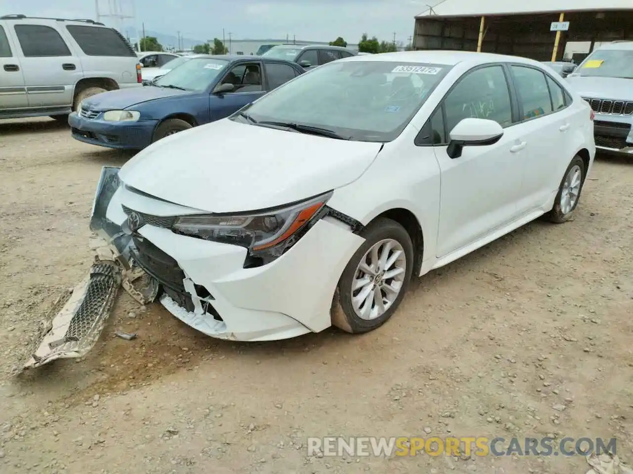 2 Photograph of a damaged car JTDVPMAE0MJ149026 TOYOTA COROLLA 2021