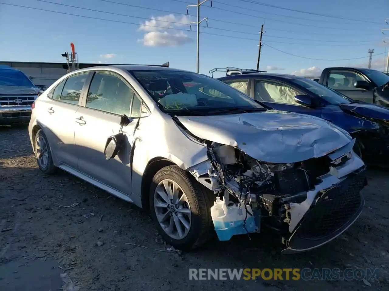 1 Photograph of a damaged car JTDVPMAE0MJ149818 TOYOTA COROLLA 2021