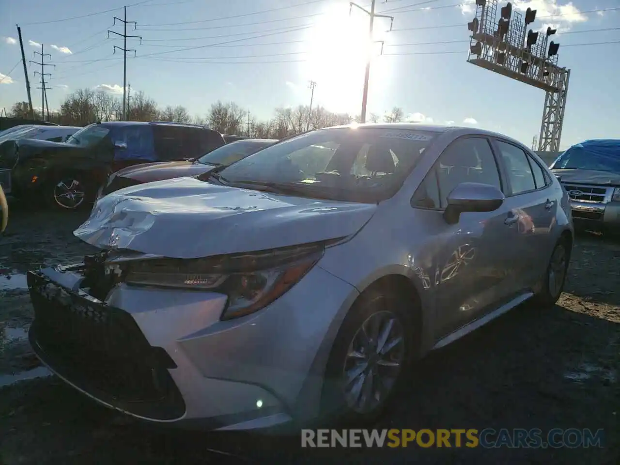 2 Photograph of a damaged car JTDVPMAE0MJ149818 TOYOTA COROLLA 2021