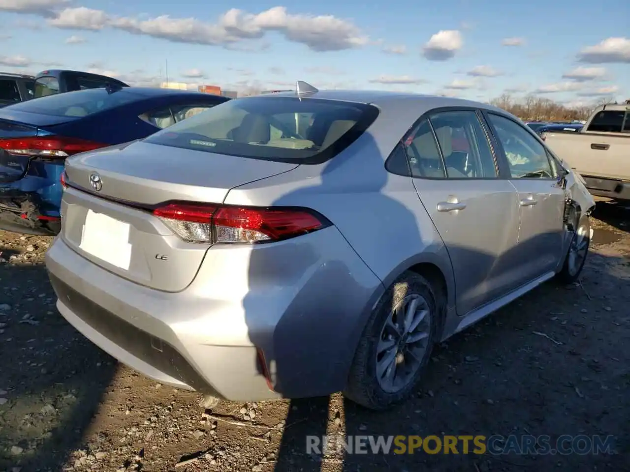 4 Photograph of a damaged car JTDVPMAE0MJ149818 TOYOTA COROLLA 2021