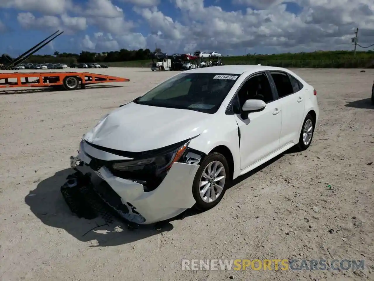 2 Photograph of a damaged car JTDVPMAE0MJ161080 TOYOTA COROLLA 2021