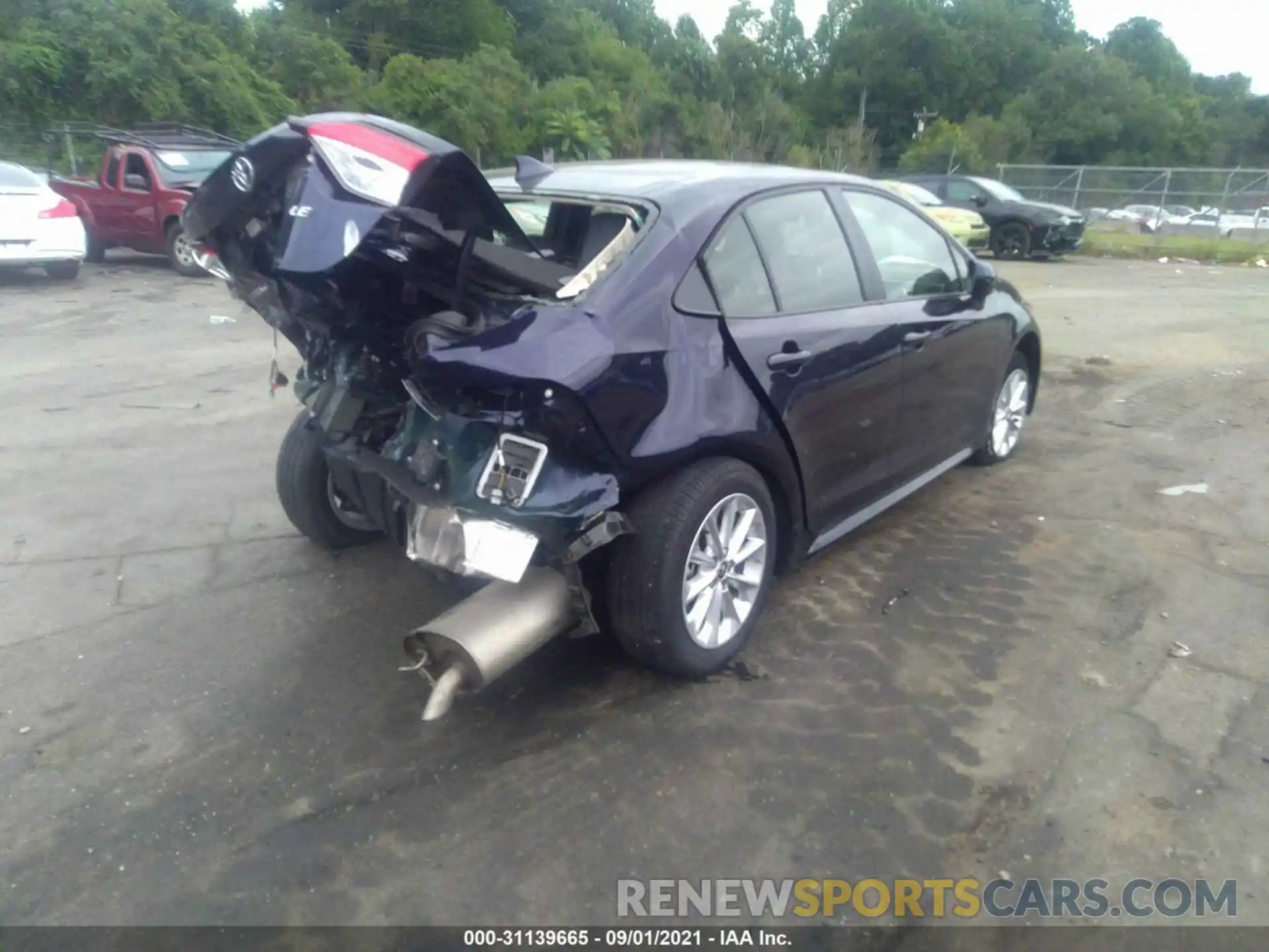 4 Photograph of a damaged car JTDVPMAE0MJ162939 TOYOTA COROLLA 2021