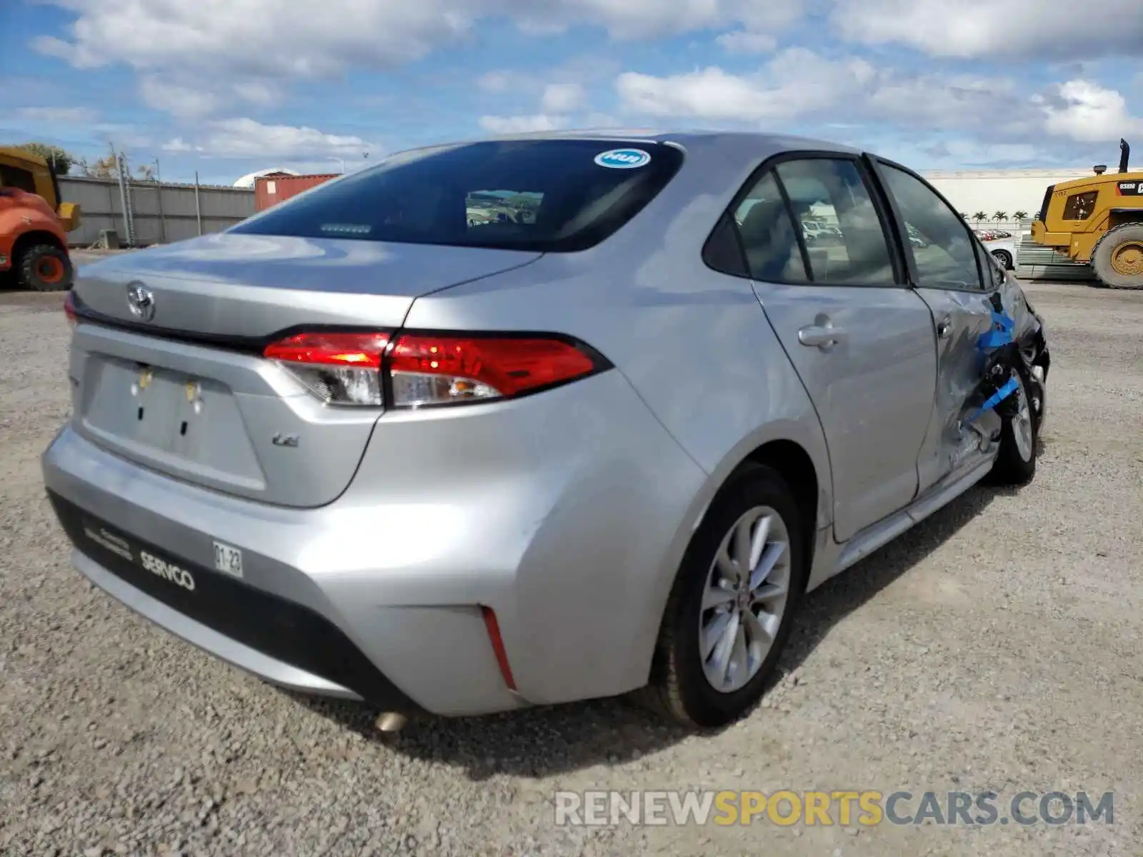 4 Photograph of a damaged car JTDVPMAE0MJ163119 TOYOTA COROLLA 2021