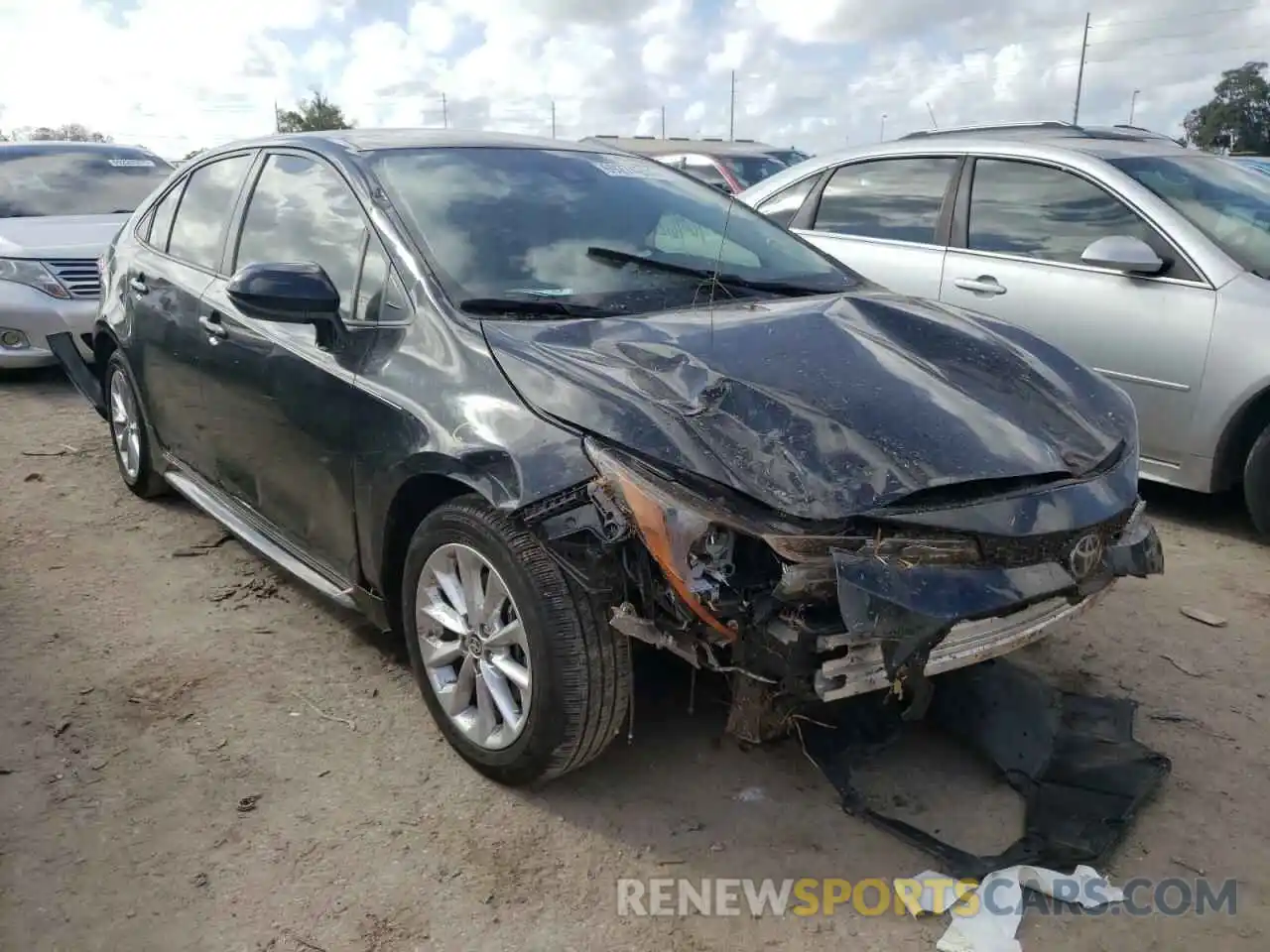 1 Photograph of a damaged car JTDVPMAE0MJ163444 TOYOTA COROLLA 2021