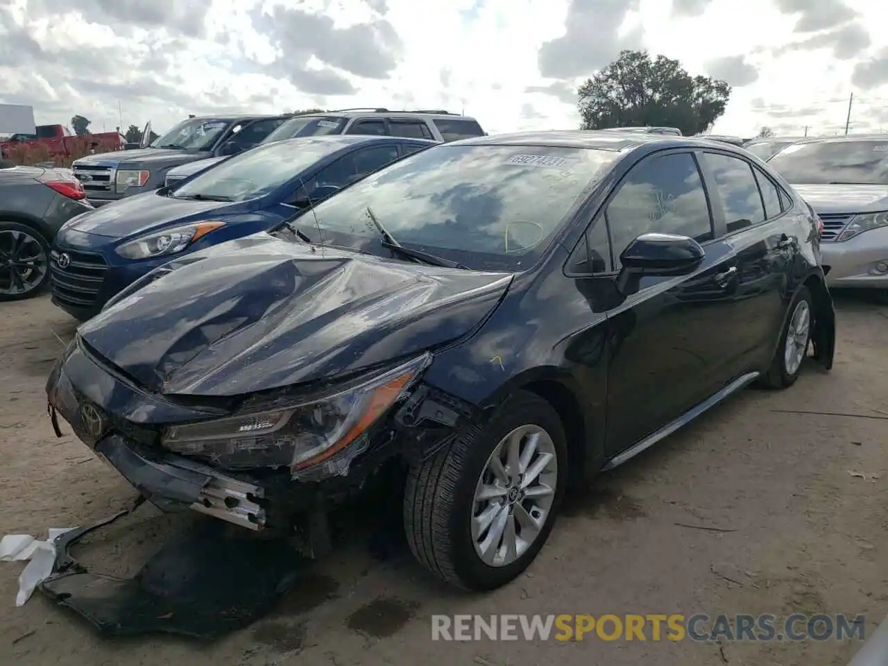 2 Photograph of a damaged car JTDVPMAE0MJ163444 TOYOTA COROLLA 2021