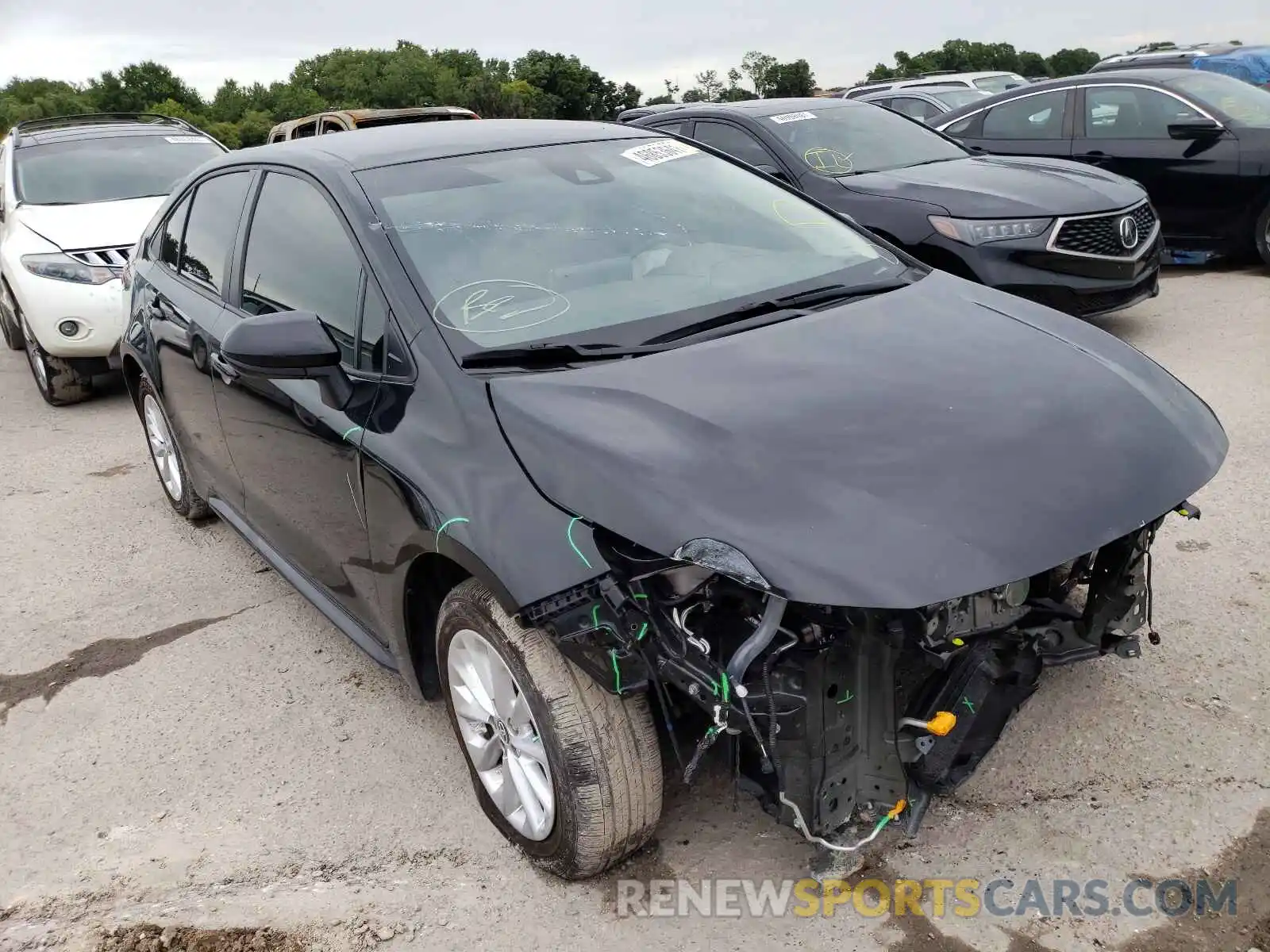 1 Photograph of a damaged car JTDVPMAE1MJ121963 TOYOTA COROLLA 2021