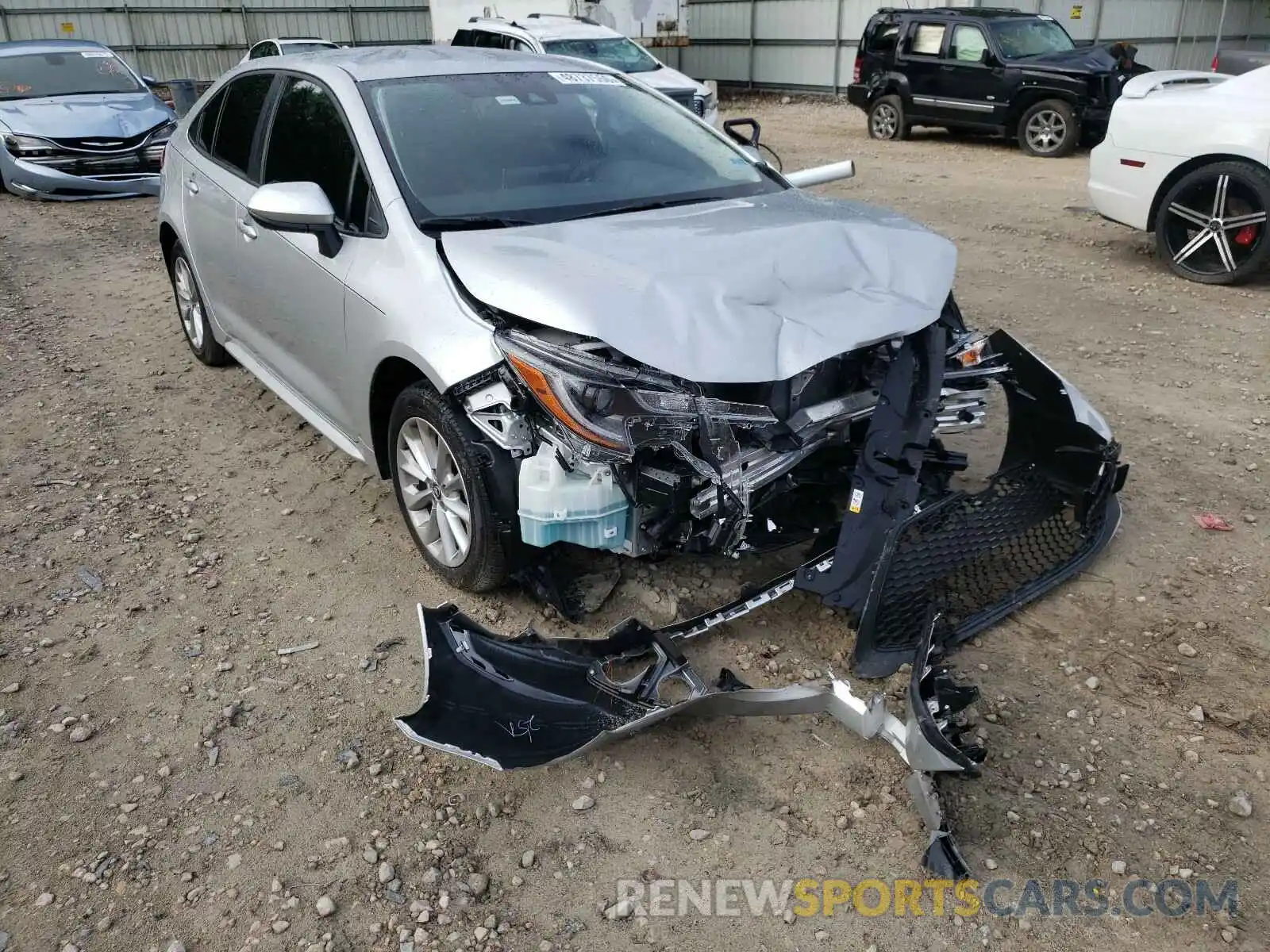 1 Photograph of a damaged car JTDVPMAE1MJ122675 TOYOTA COROLLA 2021