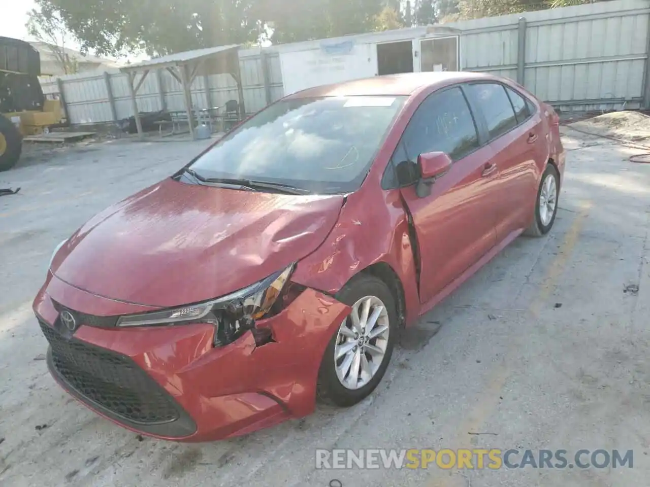 2 Photograph of a damaged car JTDVPMAE1MJ122837 TOYOTA COROLLA 2021