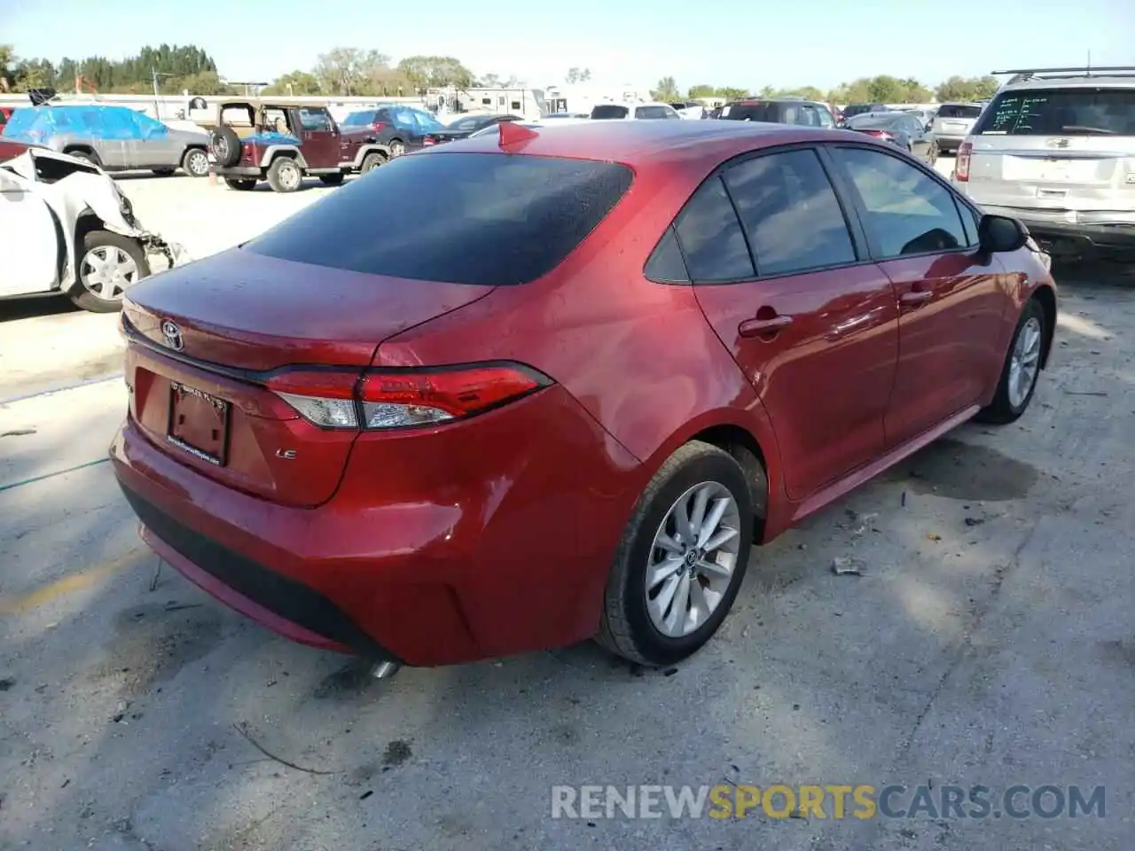 4 Photograph of a damaged car JTDVPMAE1MJ122837 TOYOTA COROLLA 2021