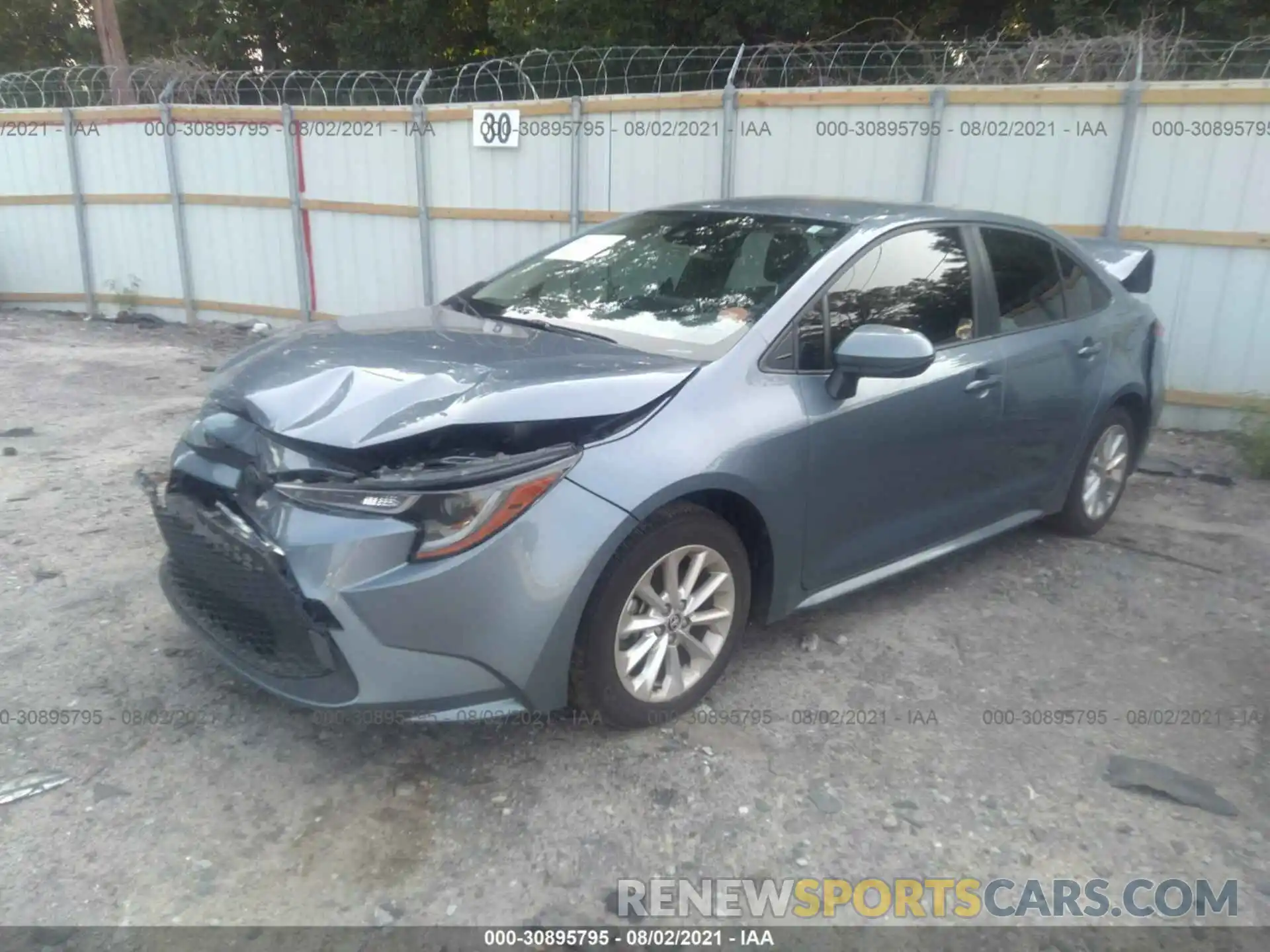 2 Photograph of a damaged car JTDVPMAE1MJ123471 TOYOTA COROLLA 2021