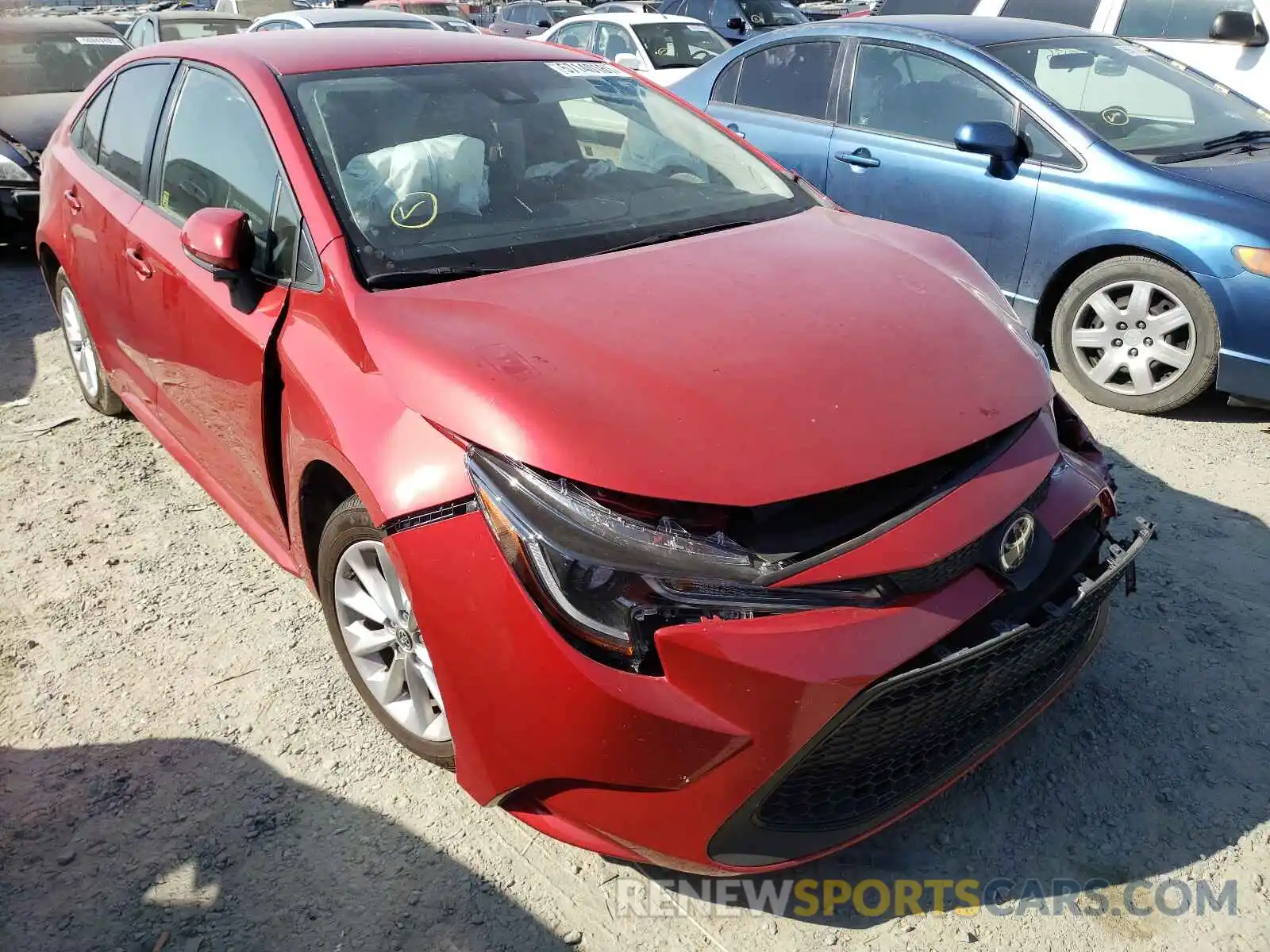 1 Photograph of a damaged car JTDVPMAE1MJ132428 TOYOTA COROLLA 2021