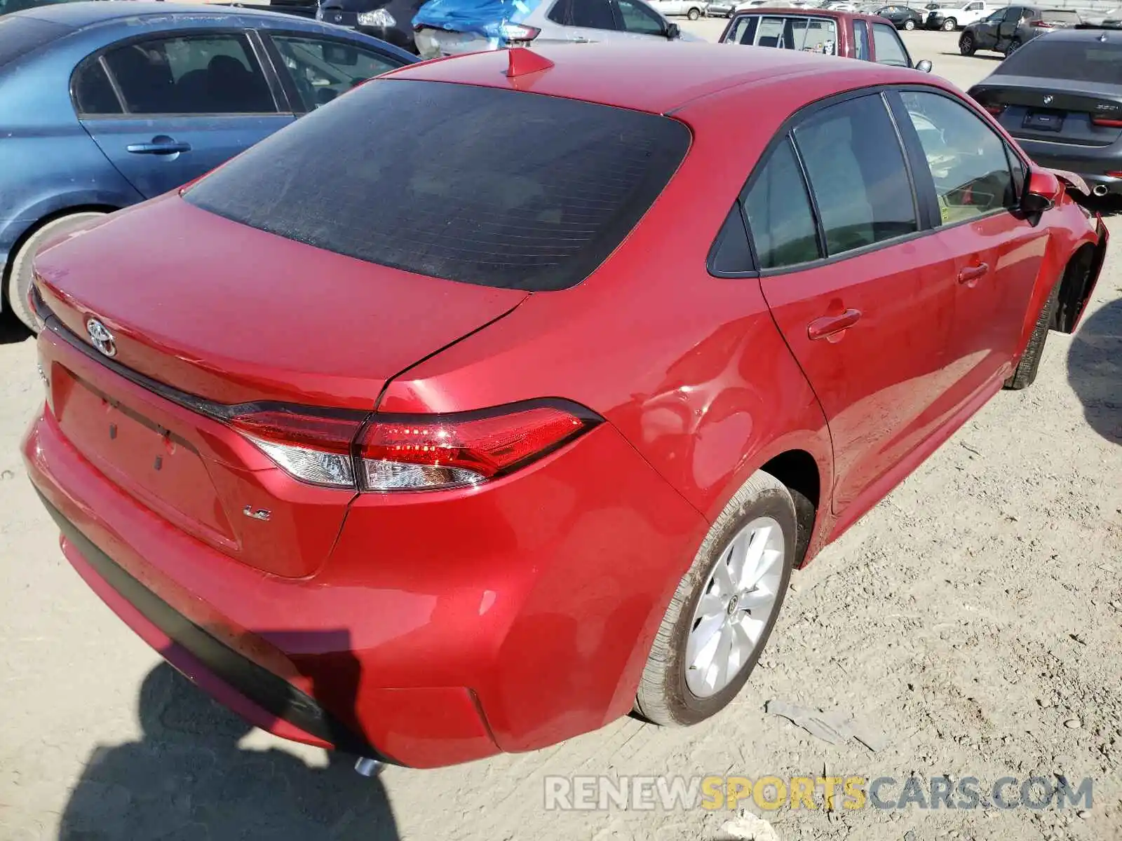 4 Photograph of a damaged car JTDVPMAE1MJ132428 TOYOTA COROLLA 2021