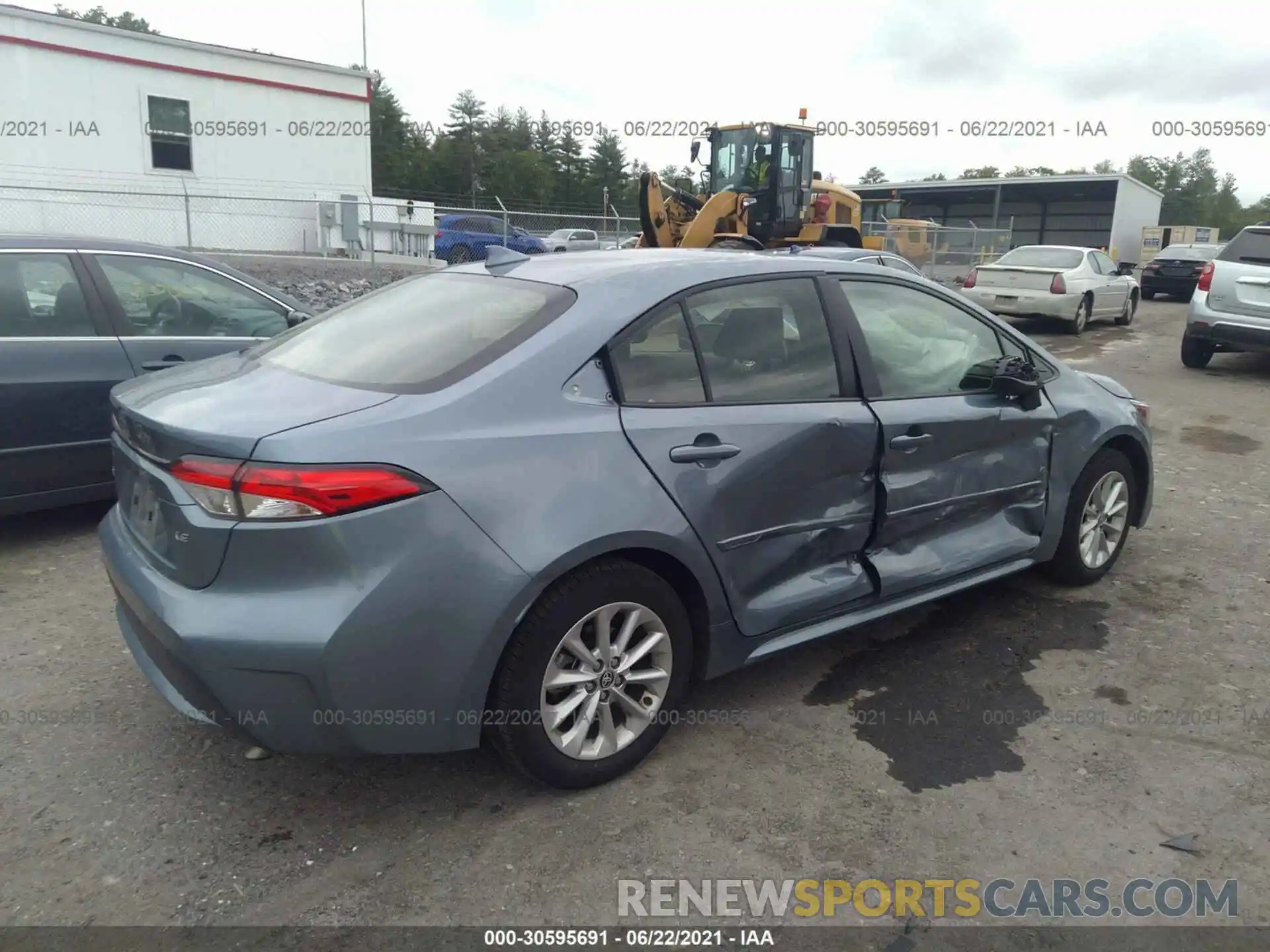 4 Photograph of a damaged car JTDVPMAE1MJ133496 TOYOTA COROLLA 2021