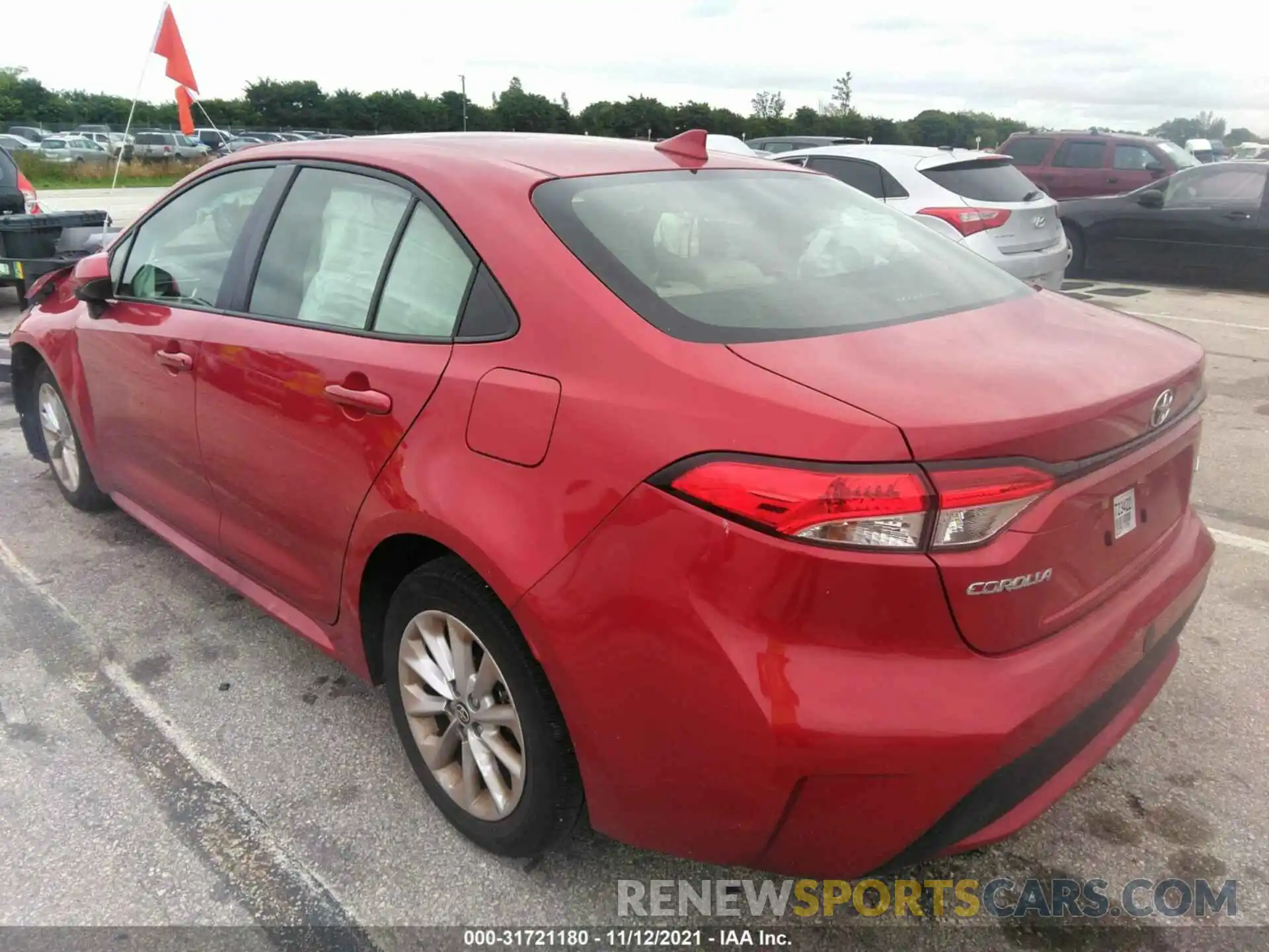 3 Photograph of a damaged car JTDVPMAE1MJ135944 TOYOTA COROLLA 2021