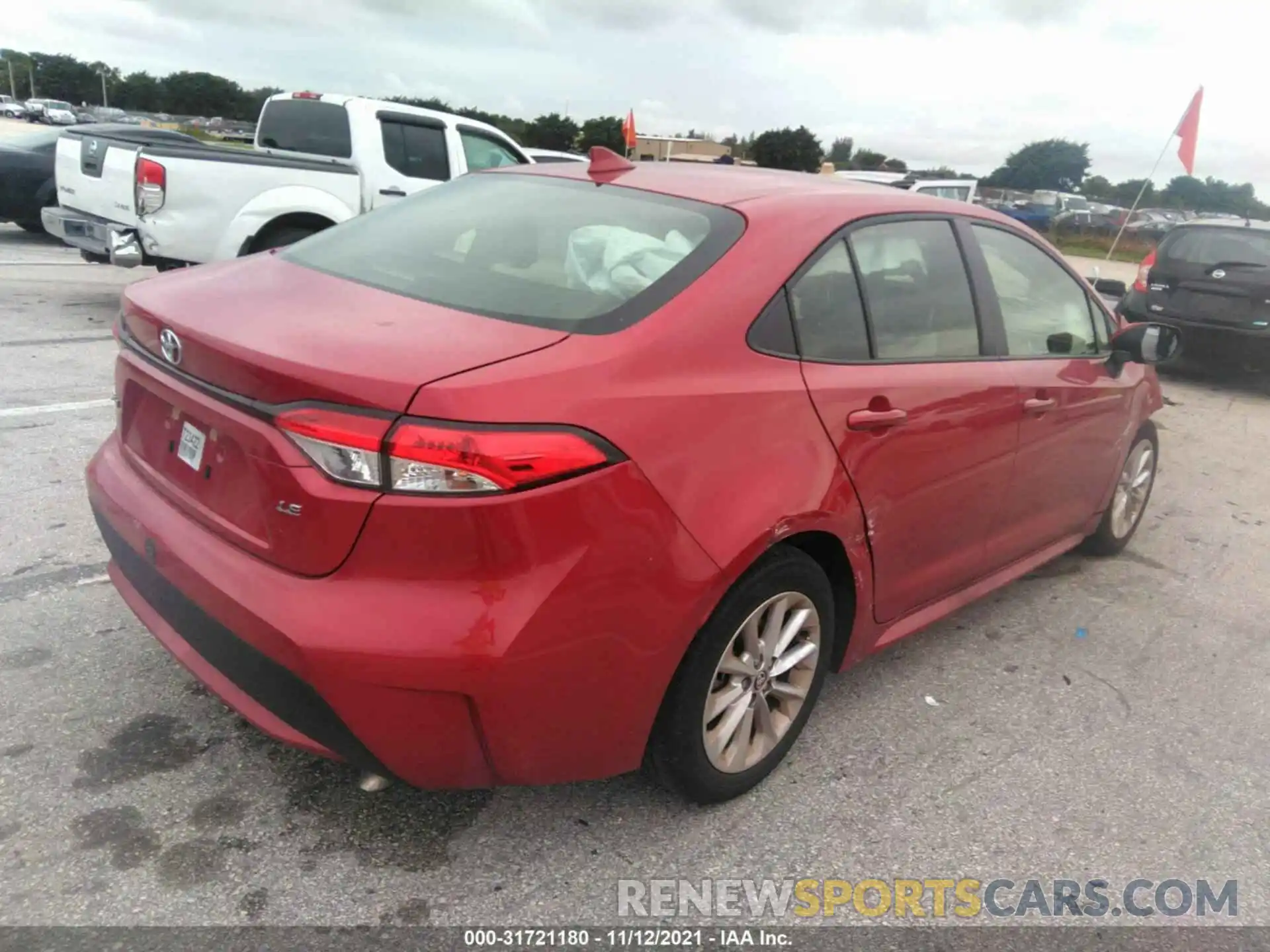 4 Photograph of a damaged car JTDVPMAE1MJ135944 TOYOTA COROLLA 2021