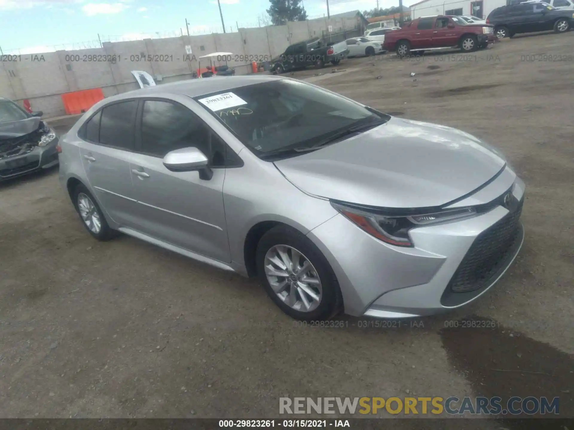 1 Photograph of a damaged car JTDVPMAE1MJ137838 TOYOTA COROLLA 2021