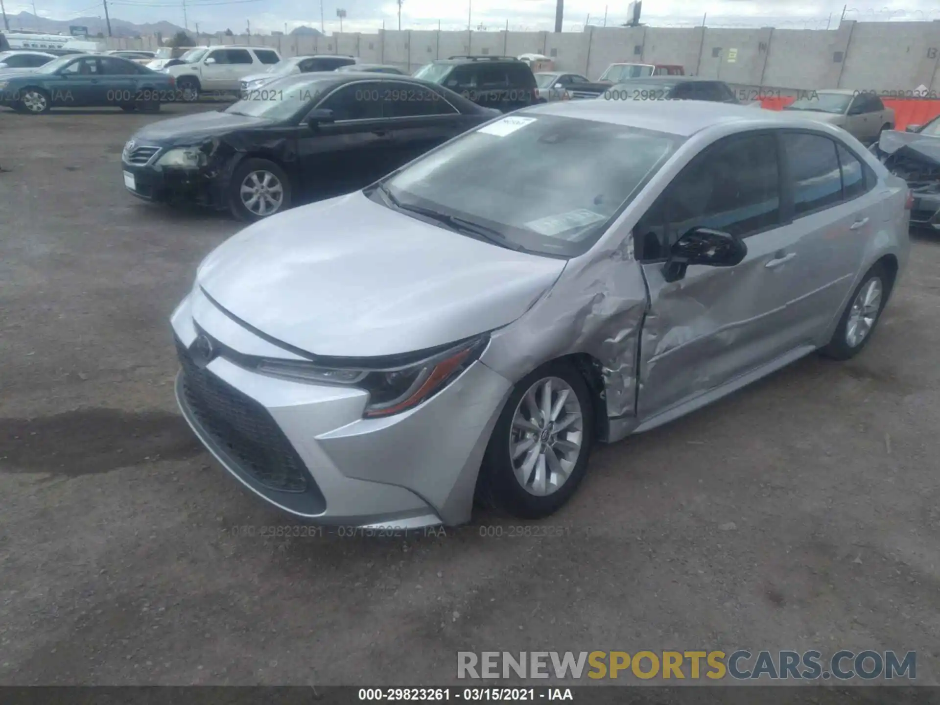 2 Photograph of a damaged car JTDVPMAE1MJ137838 TOYOTA COROLLA 2021