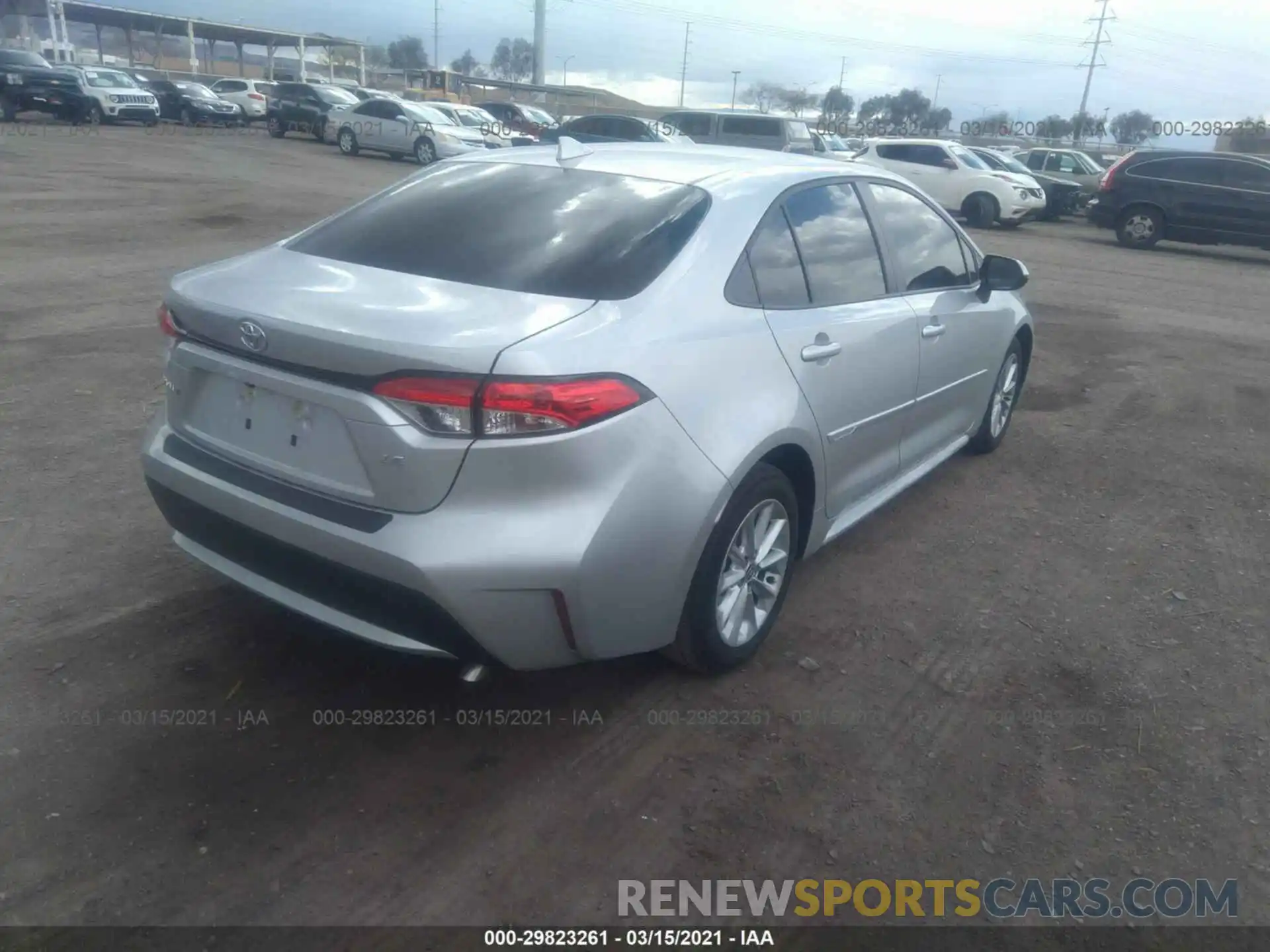 4 Photograph of a damaged car JTDVPMAE1MJ137838 TOYOTA COROLLA 2021