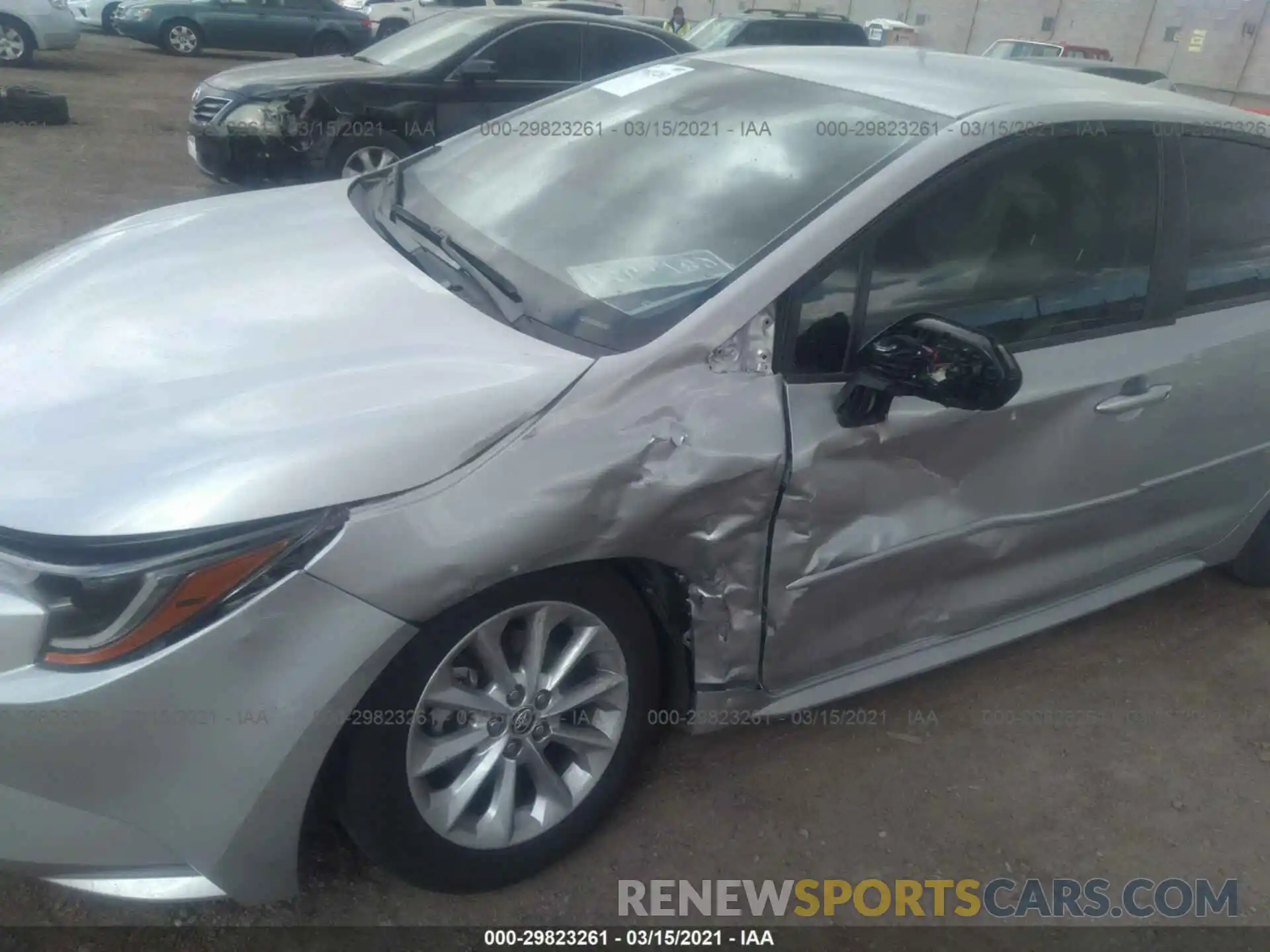 6 Photograph of a damaged car JTDVPMAE1MJ137838 TOYOTA COROLLA 2021