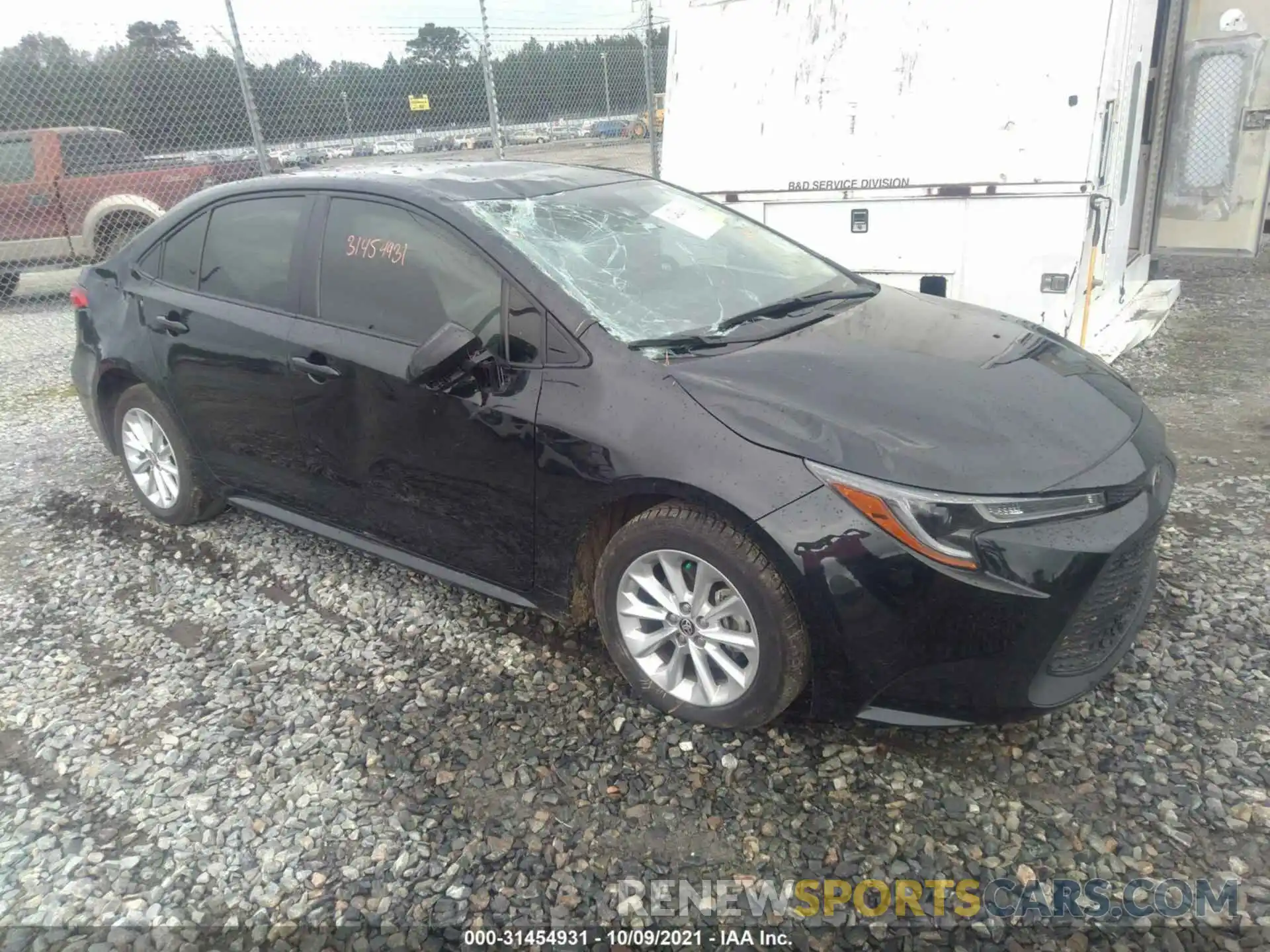 1 Photograph of a damaged car JTDVPMAE1MJ140710 TOYOTA COROLLA 2021