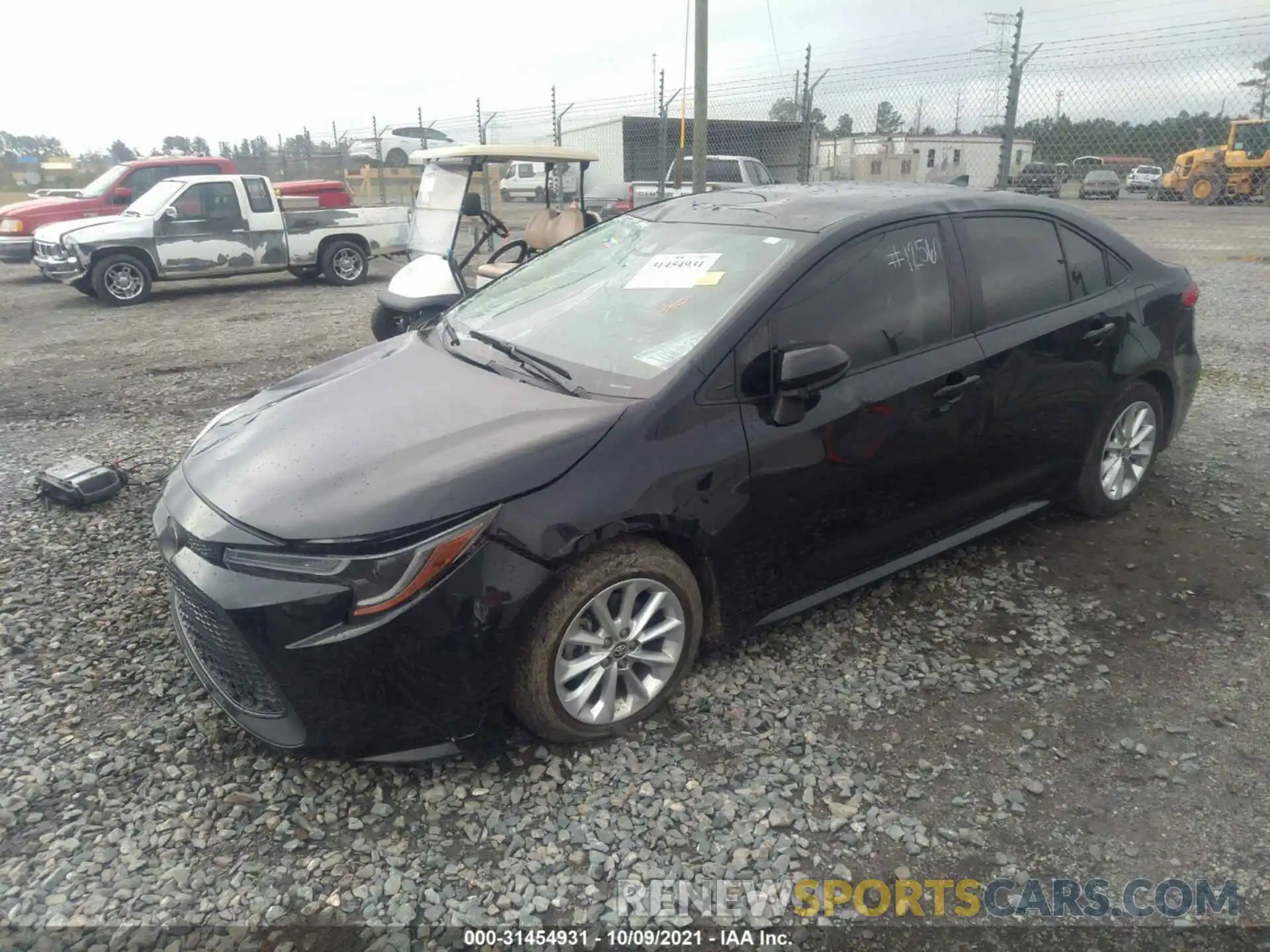 2 Photograph of a damaged car JTDVPMAE1MJ140710 TOYOTA COROLLA 2021