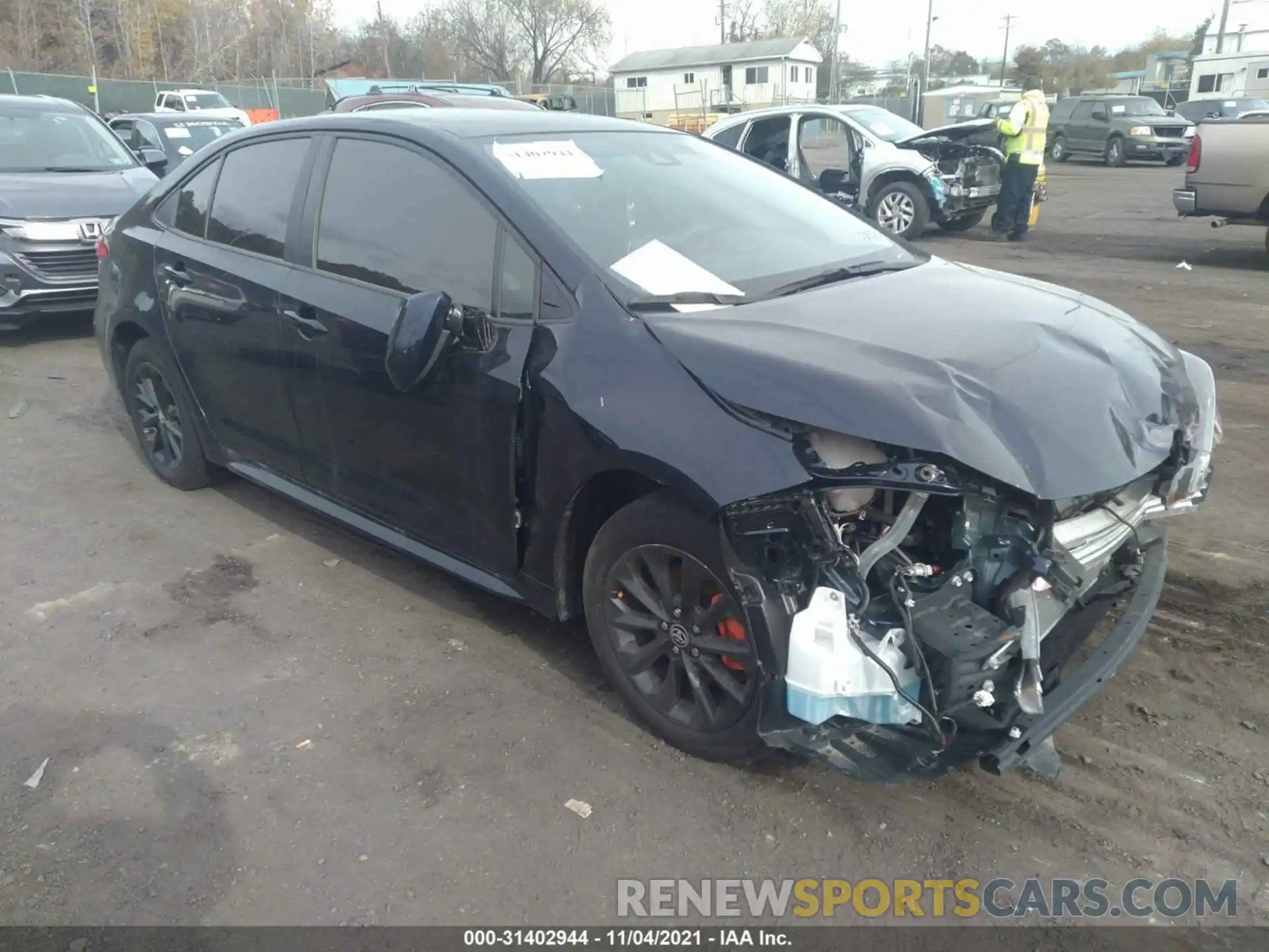 1 Photograph of a damaged car JTDVPMAE1MJ146443 TOYOTA COROLLA 2021