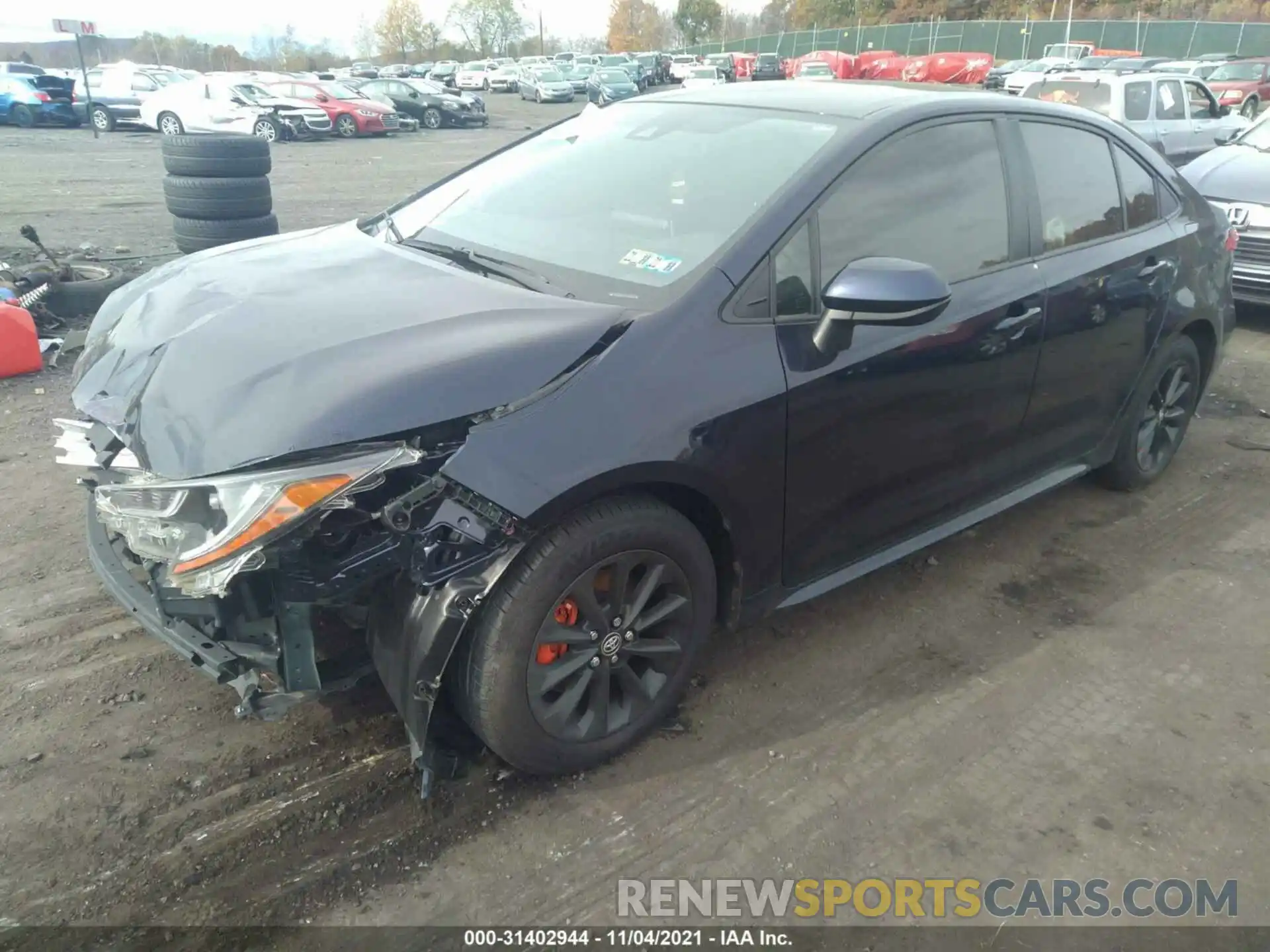 2 Photograph of a damaged car JTDVPMAE1MJ146443 TOYOTA COROLLA 2021