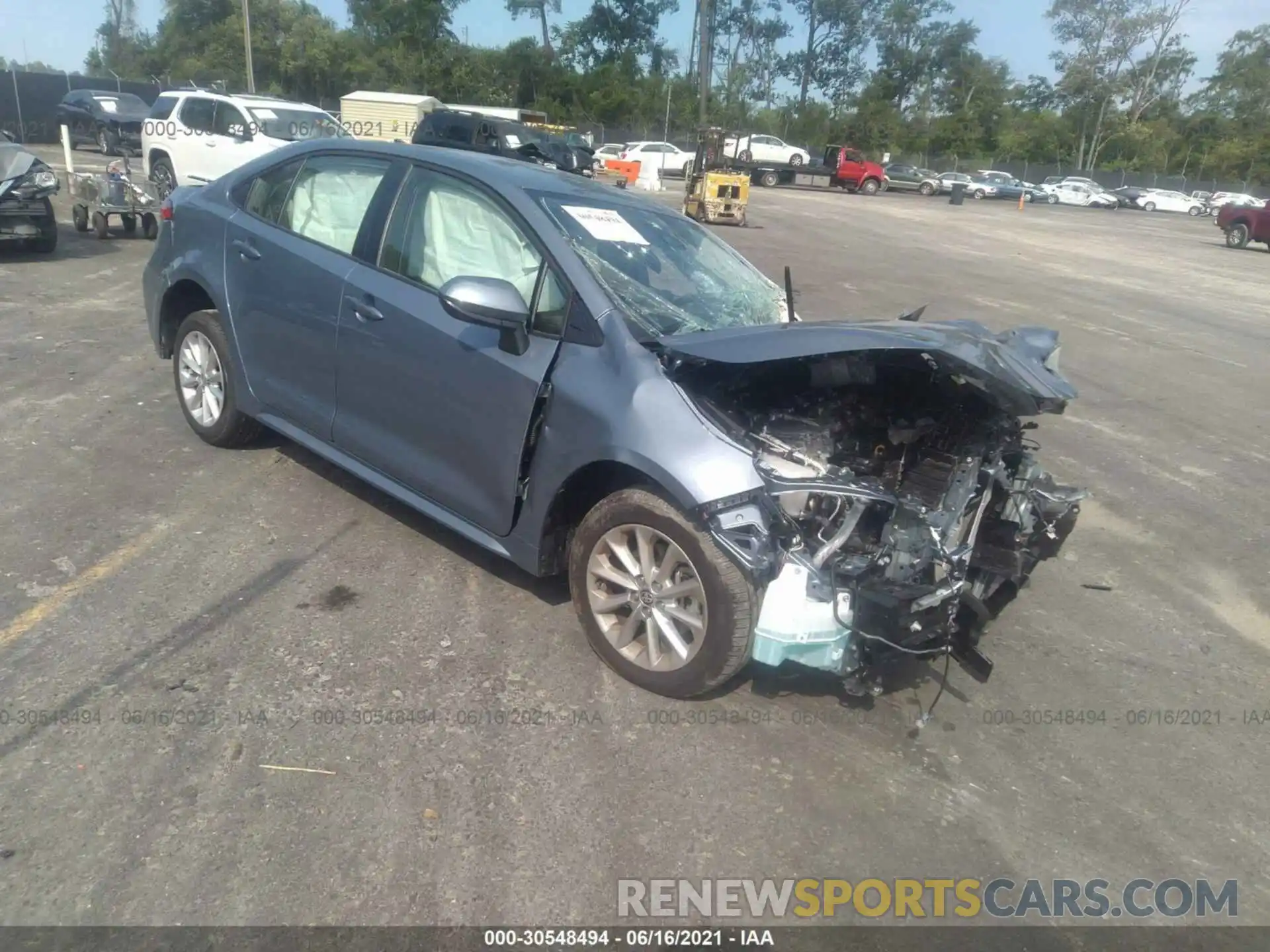 1 Photograph of a damaged car JTDVPMAE1MJ172010 TOYOTA COROLLA 2021