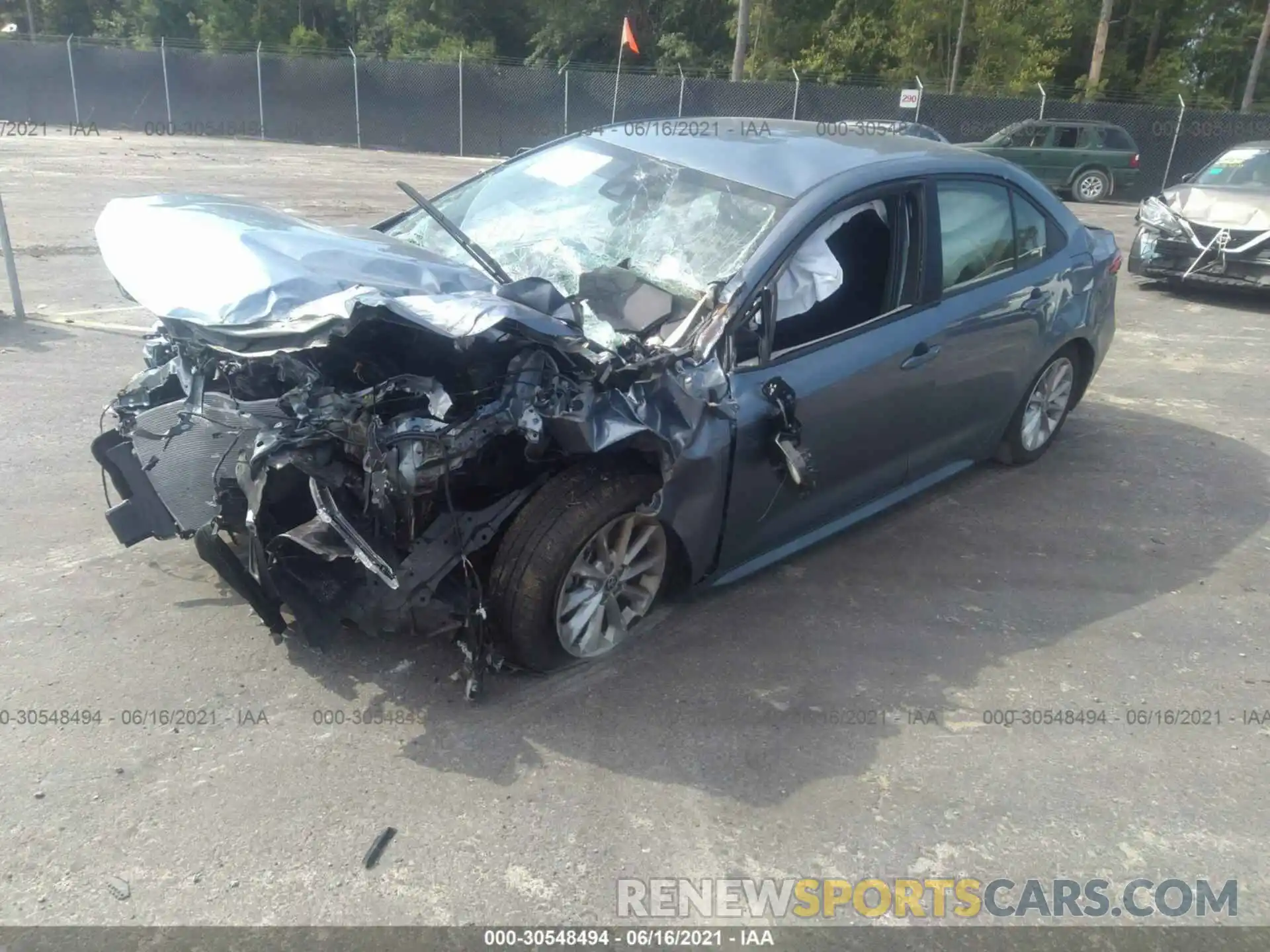 2 Photograph of a damaged car JTDVPMAE1MJ172010 TOYOTA COROLLA 2021