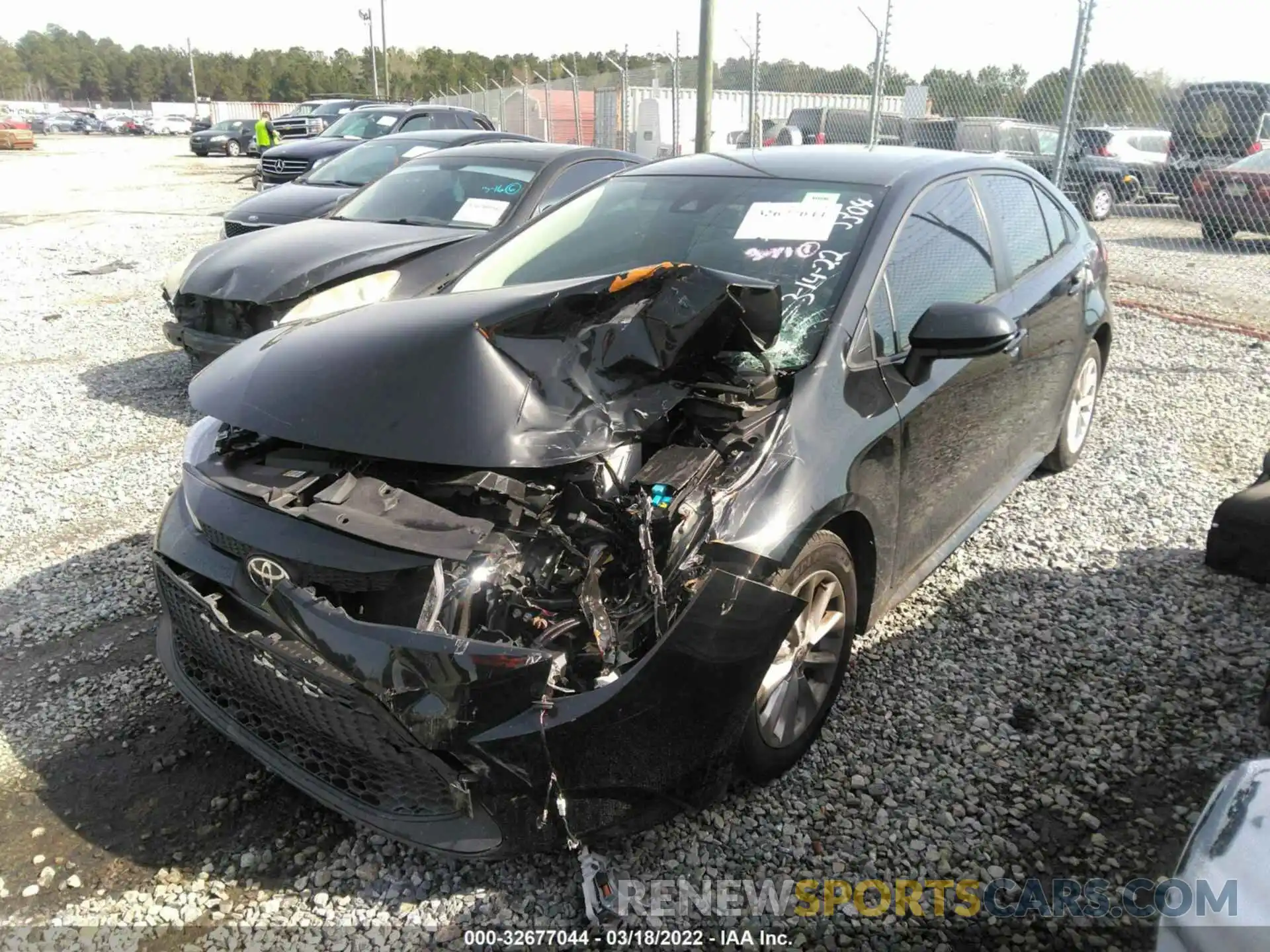 2 Photograph of a damaged car JTDVPMAE1MJ173304 TOYOTA COROLLA 2021