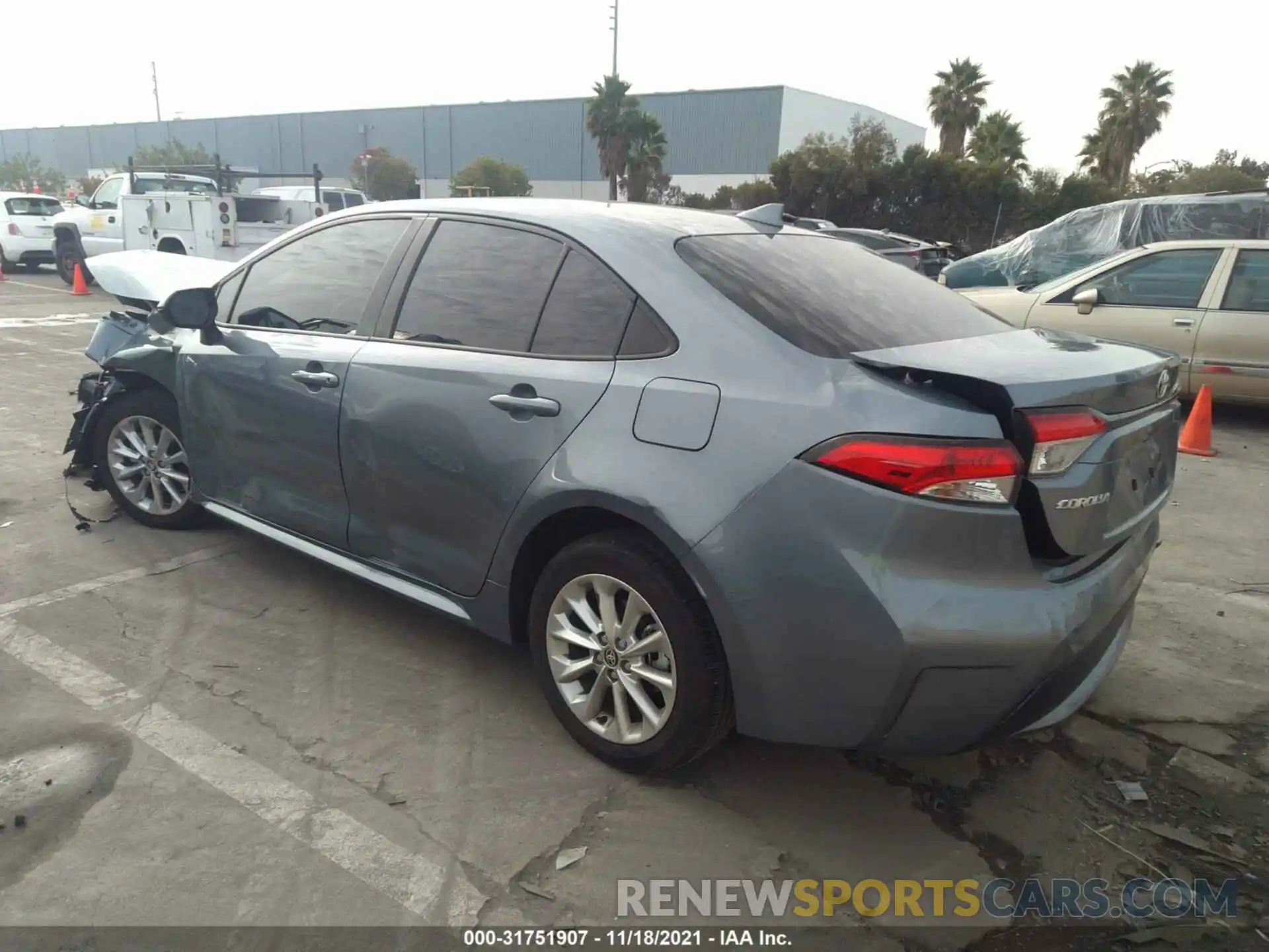 3 Photograph of a damaged car JTDVPMAE1MJ174419 TOYOTA COROLLA 2021