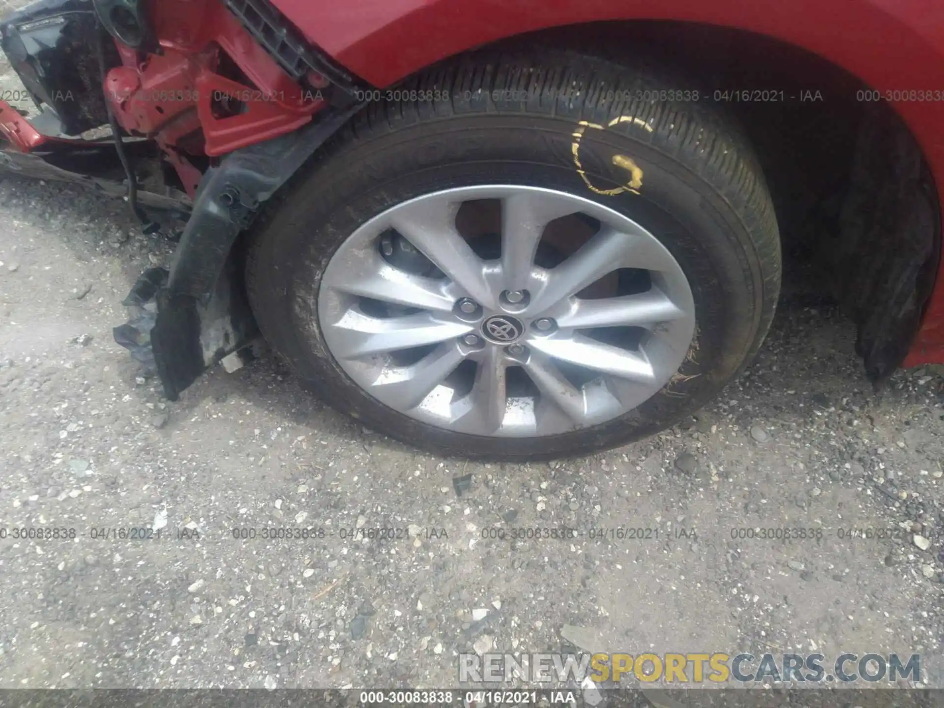 11 Photograph of a damaged car JTDVPMAE2MJ119557 TOYOTA COROLLA 2021